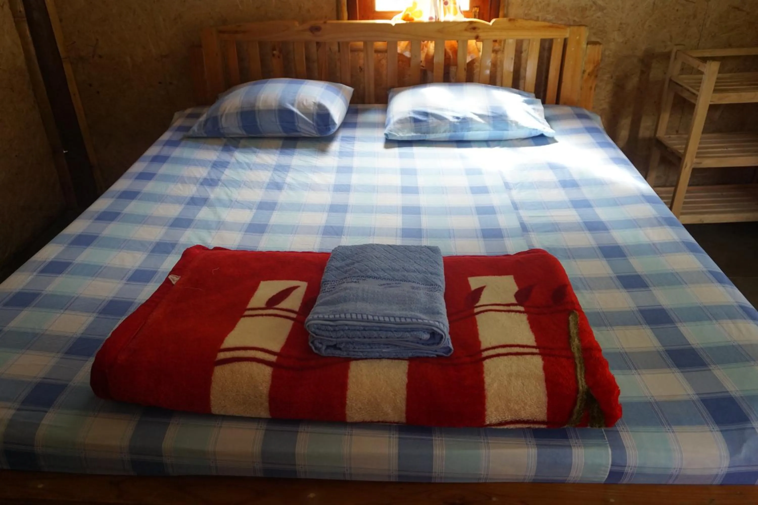 Bed in Family Hut Pai