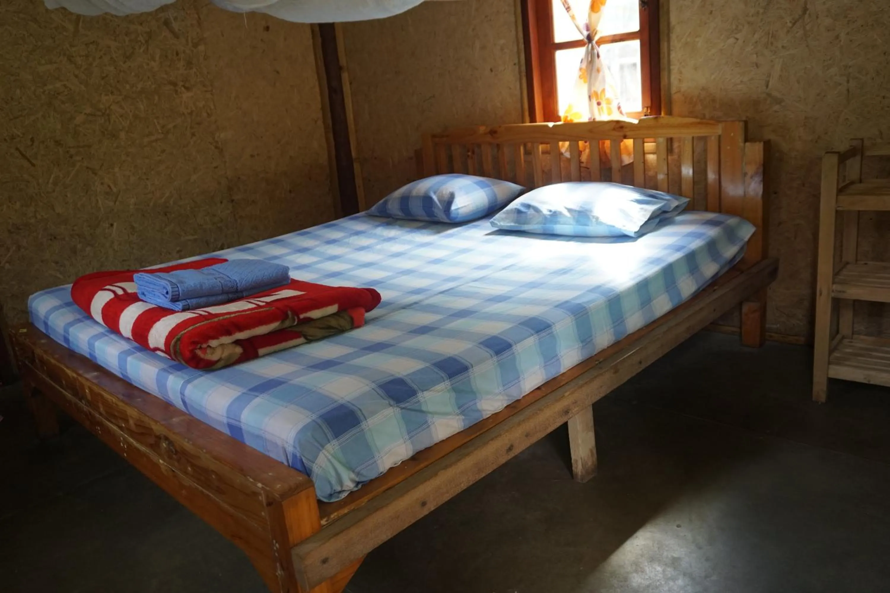 Bed in Family Hut Pai