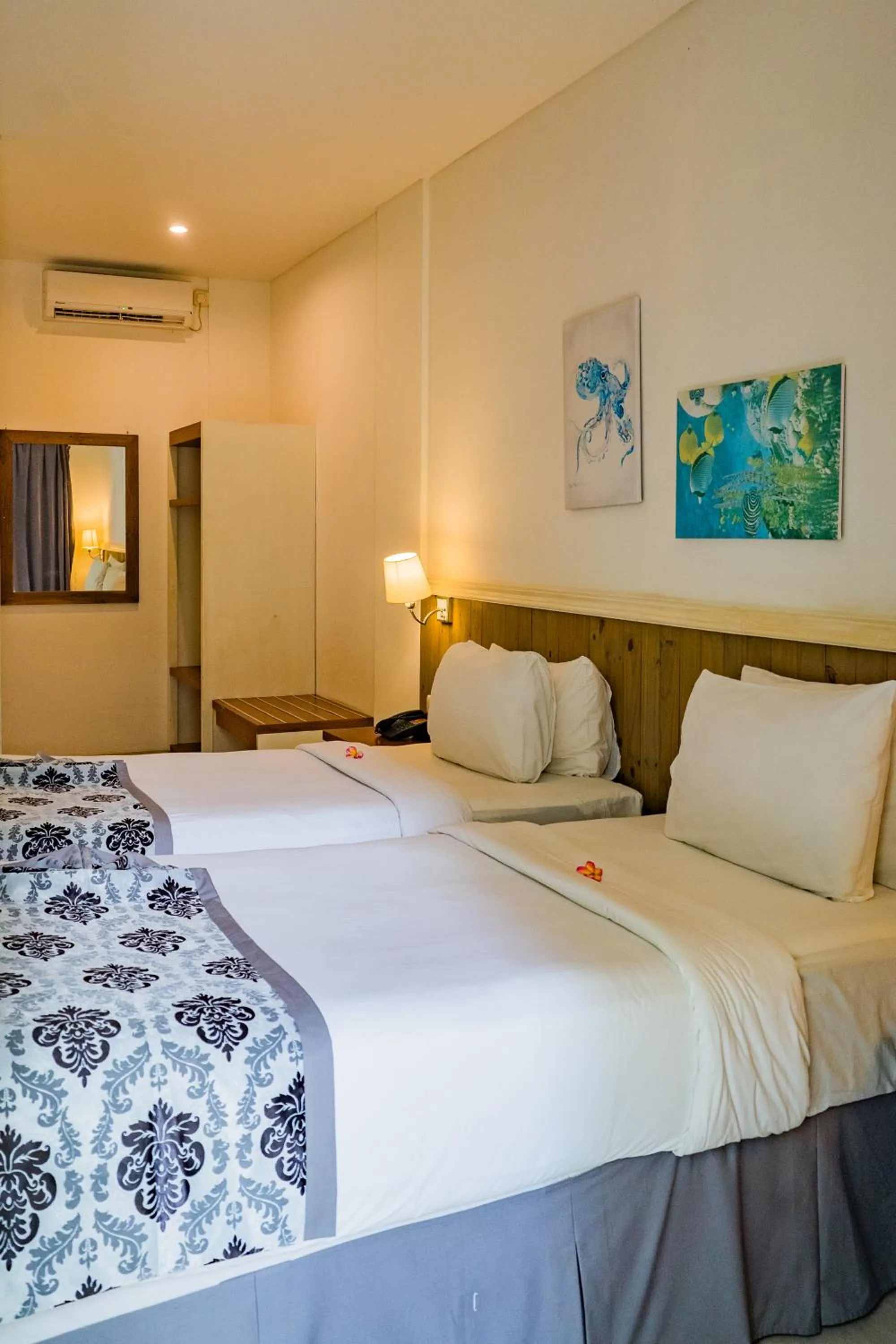 Bed in Royal Regantris Villa Karang