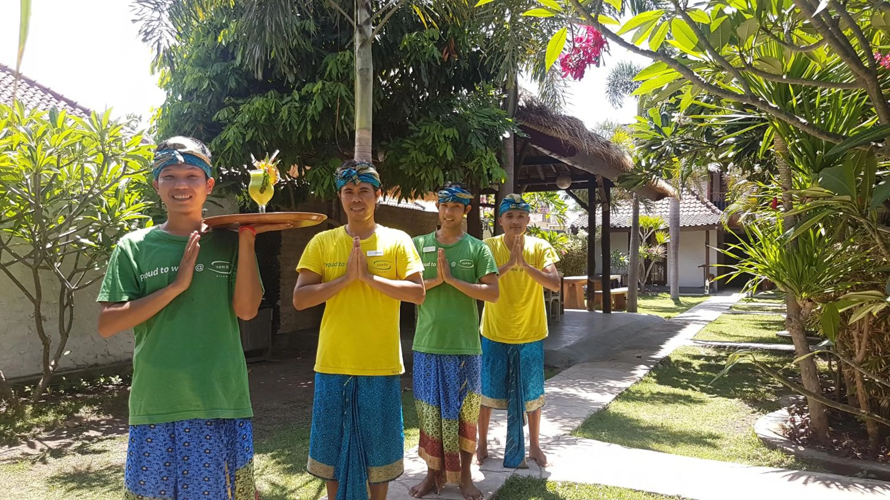Staff in Samba Villas Beachfront View