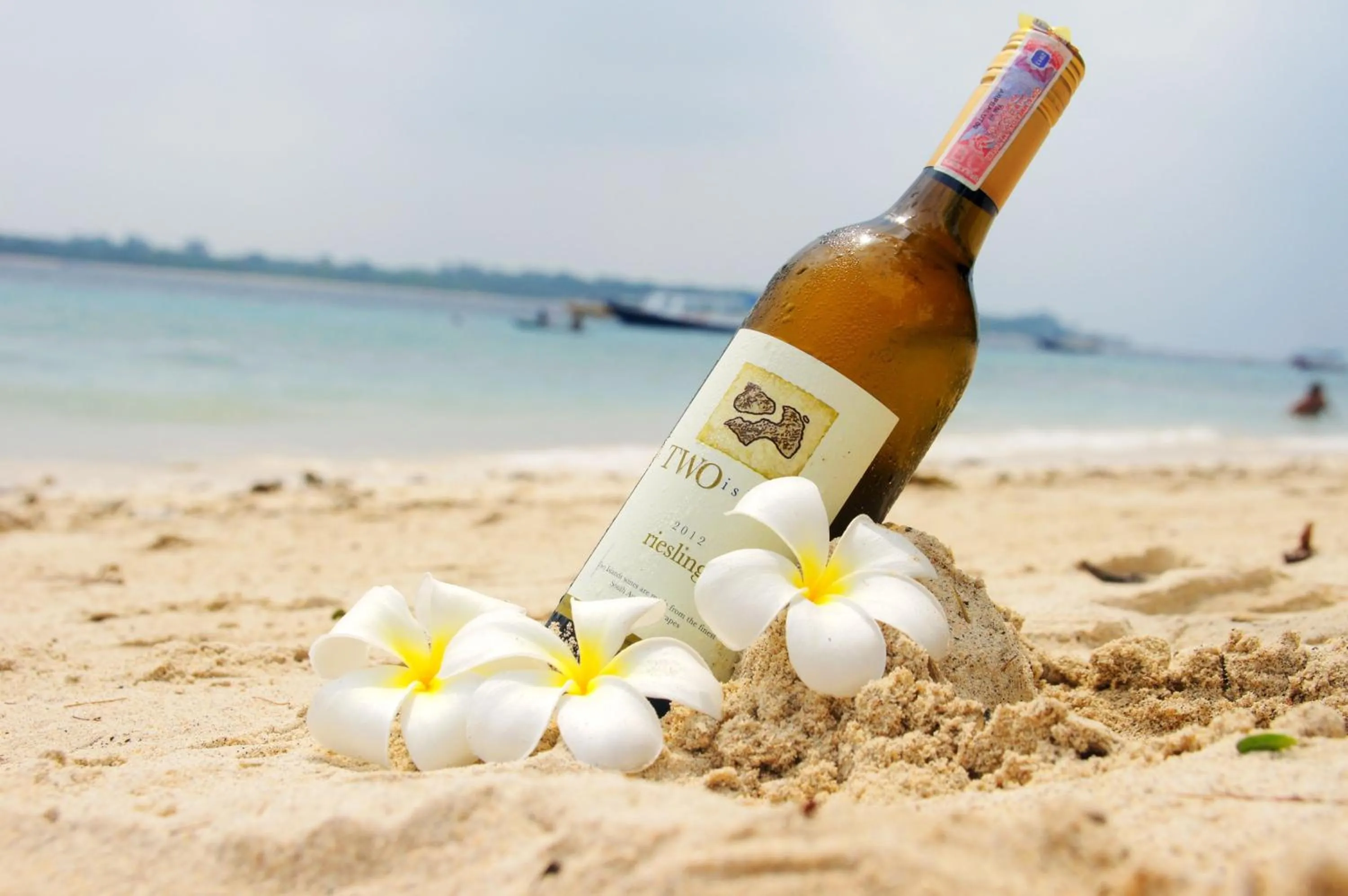 Drinks in Samba Villas Beachfront View