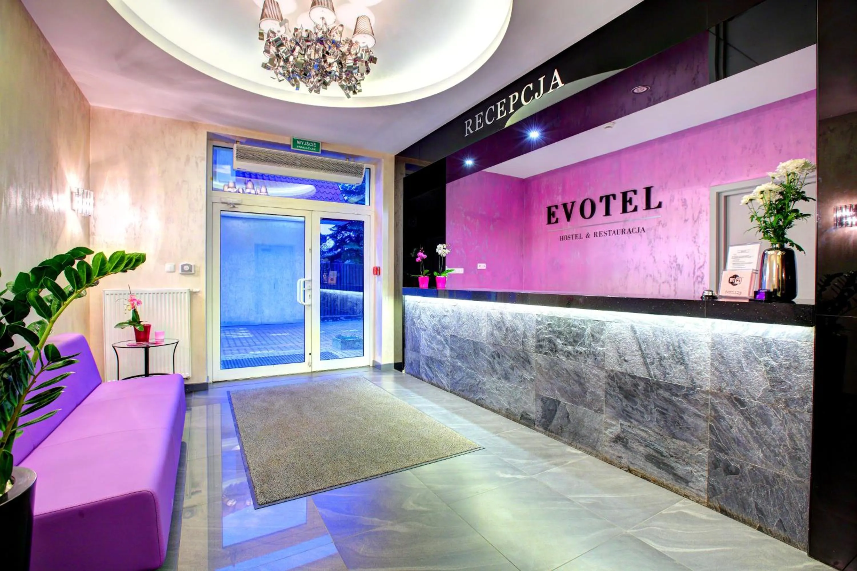 Lobby or reception in Hostel Evotel
