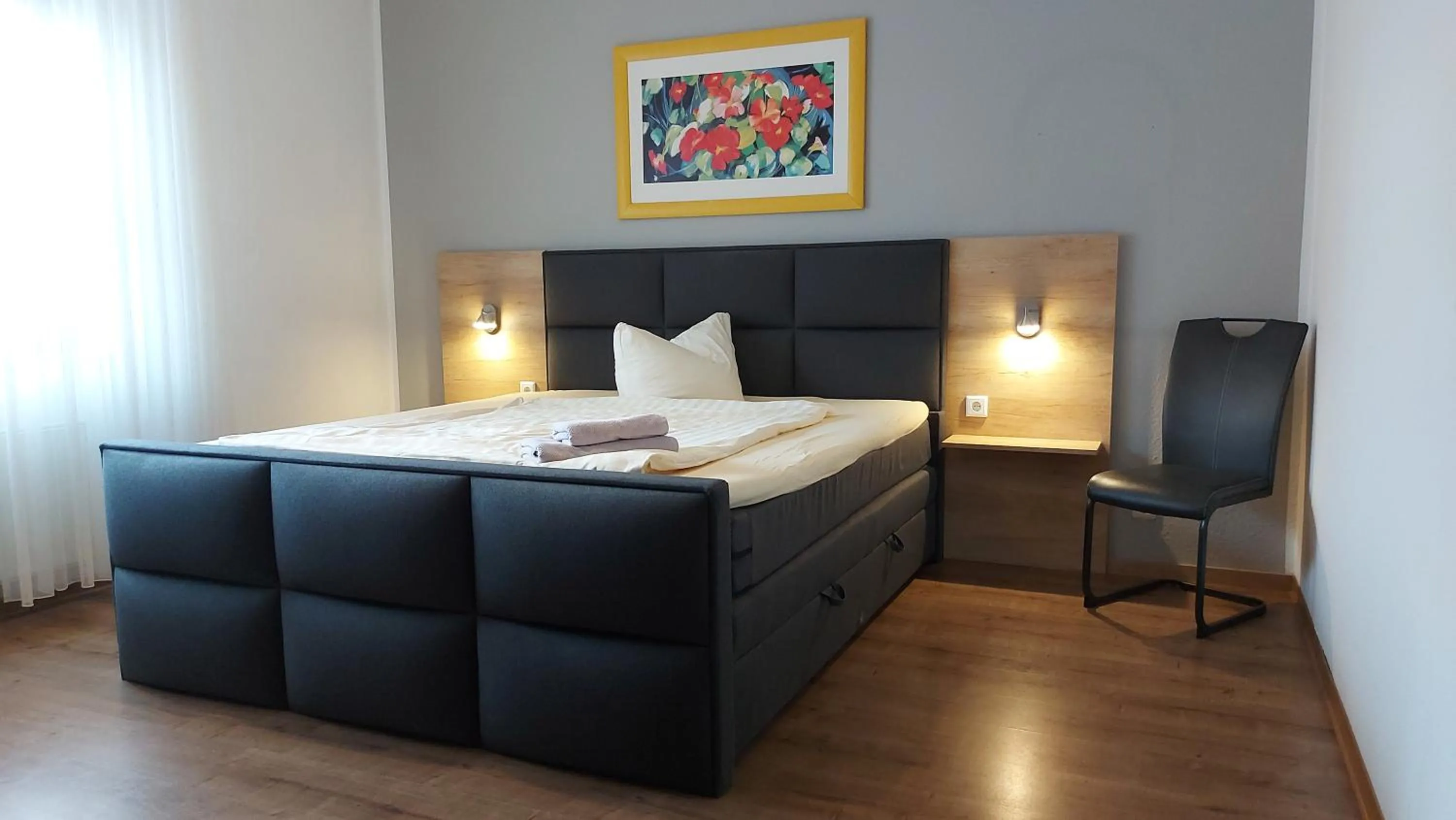 Bedroom, Bed in Hotel-Restaurant Ammertmann