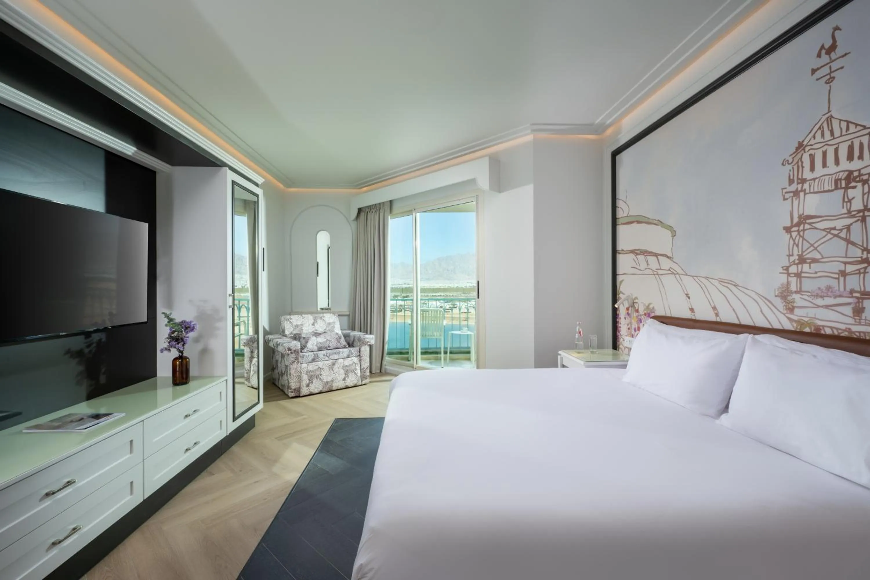 Bedroom, Bed in Herods Boutique Eilat a Premium collection by Fattal Hotels