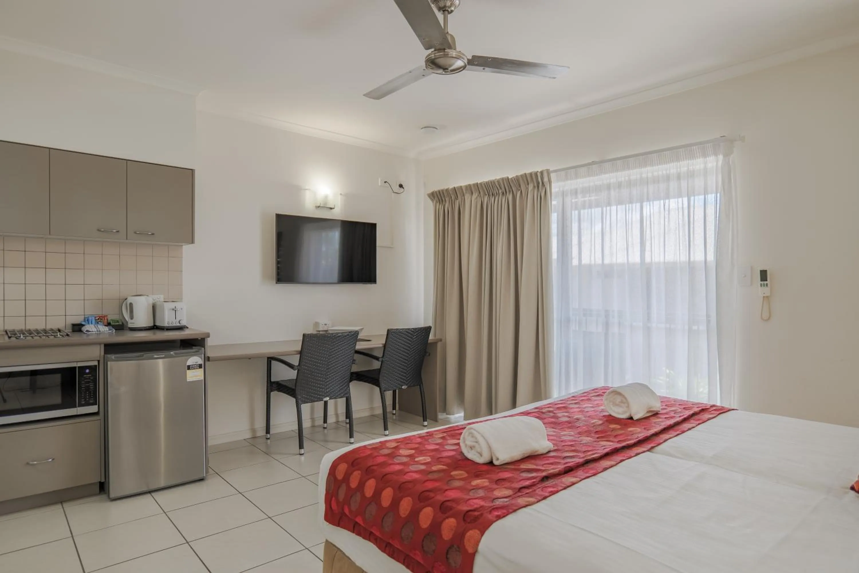 Bed in Southern Cross Atrium Apartments