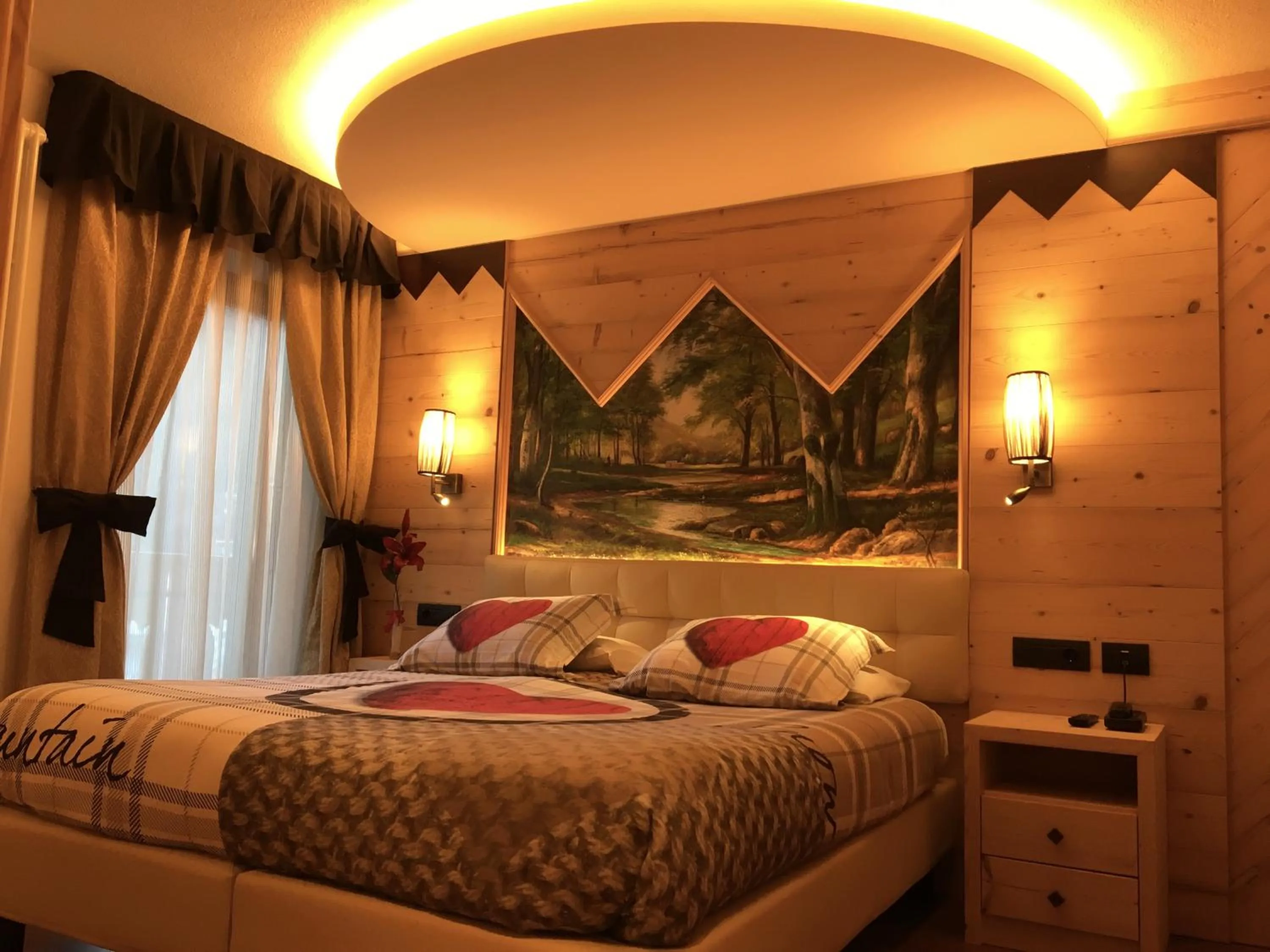 Bed in Hotel Laurino