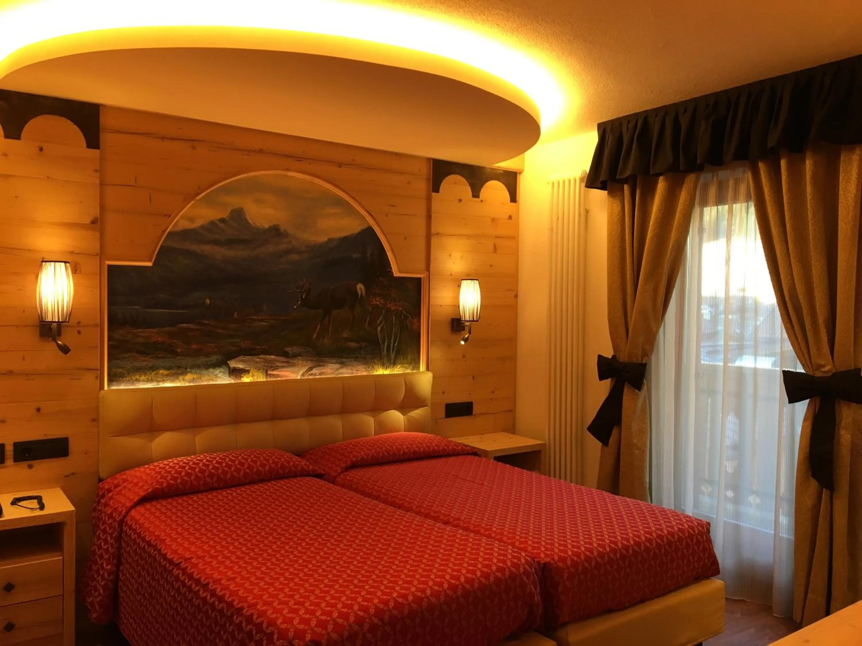 Bed in Hotel Laurino