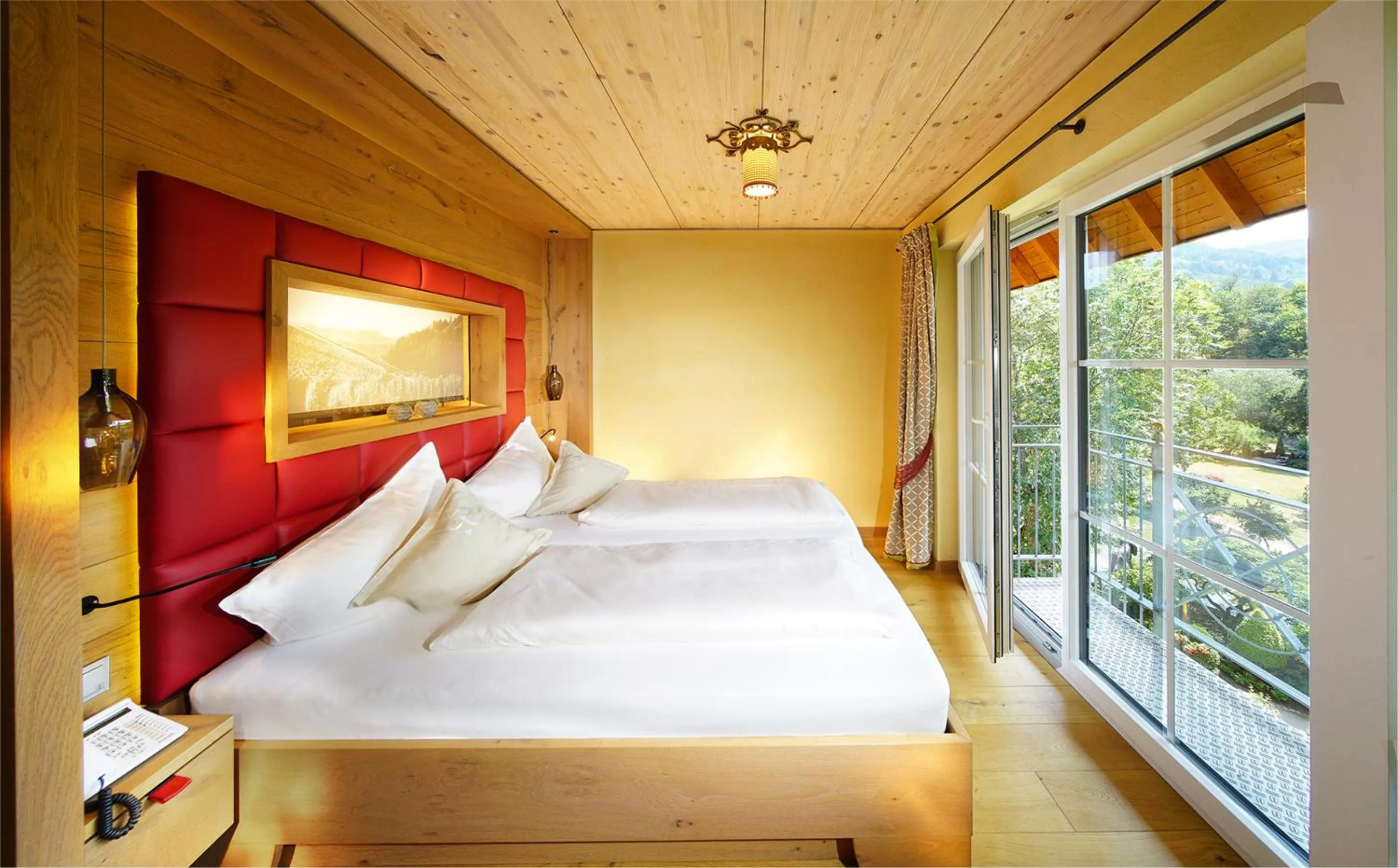 Bed in Hotel Rebstock Durbach