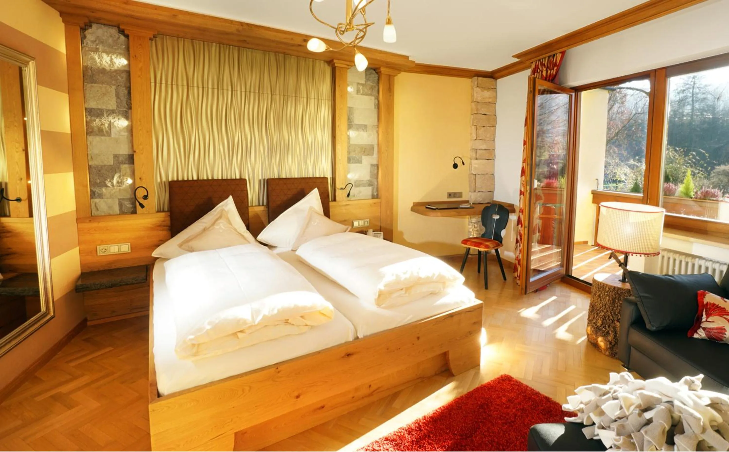 Bed in Hotel Rebstock Durbach