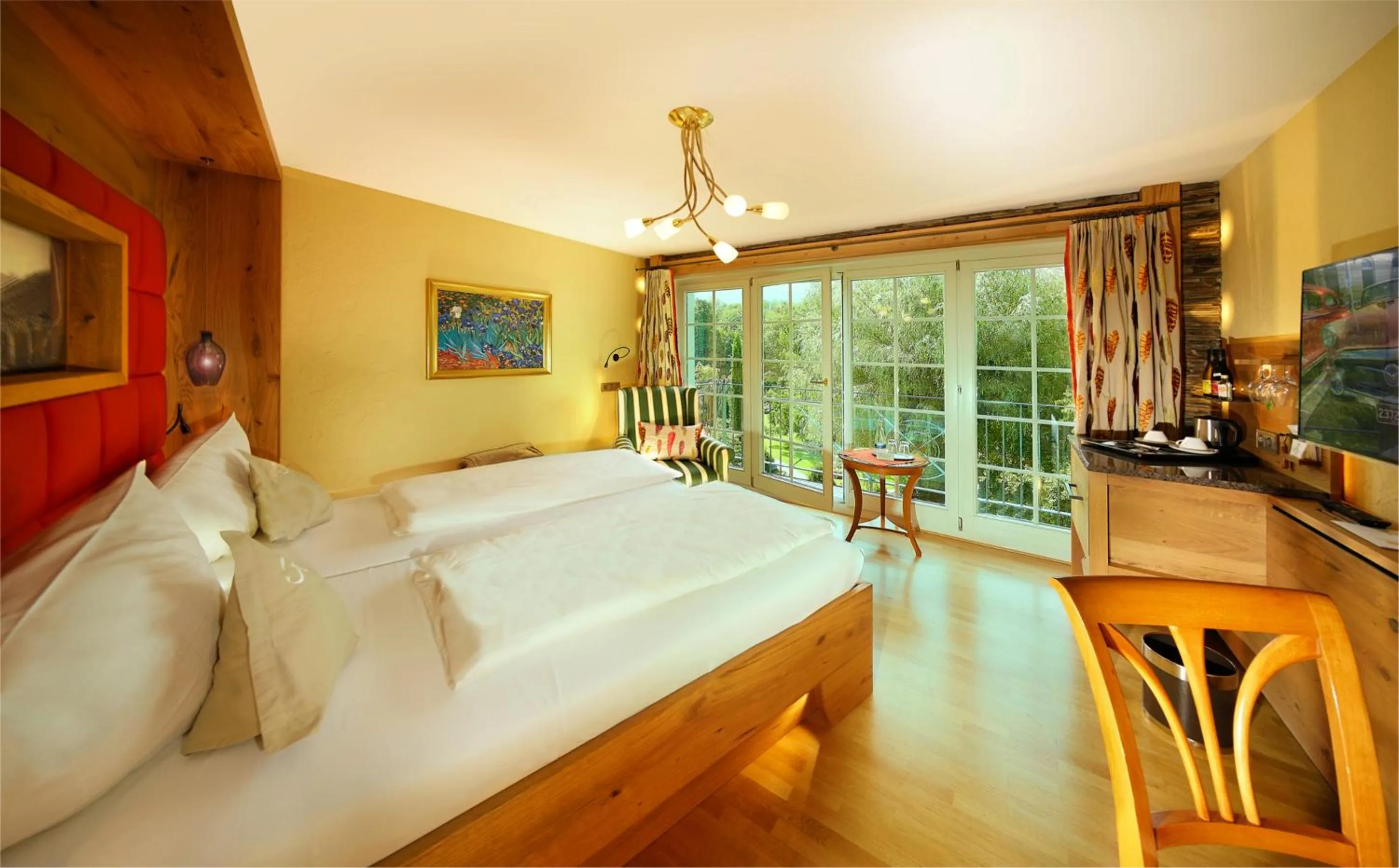 Bed in Hotel Rebstock Durbach