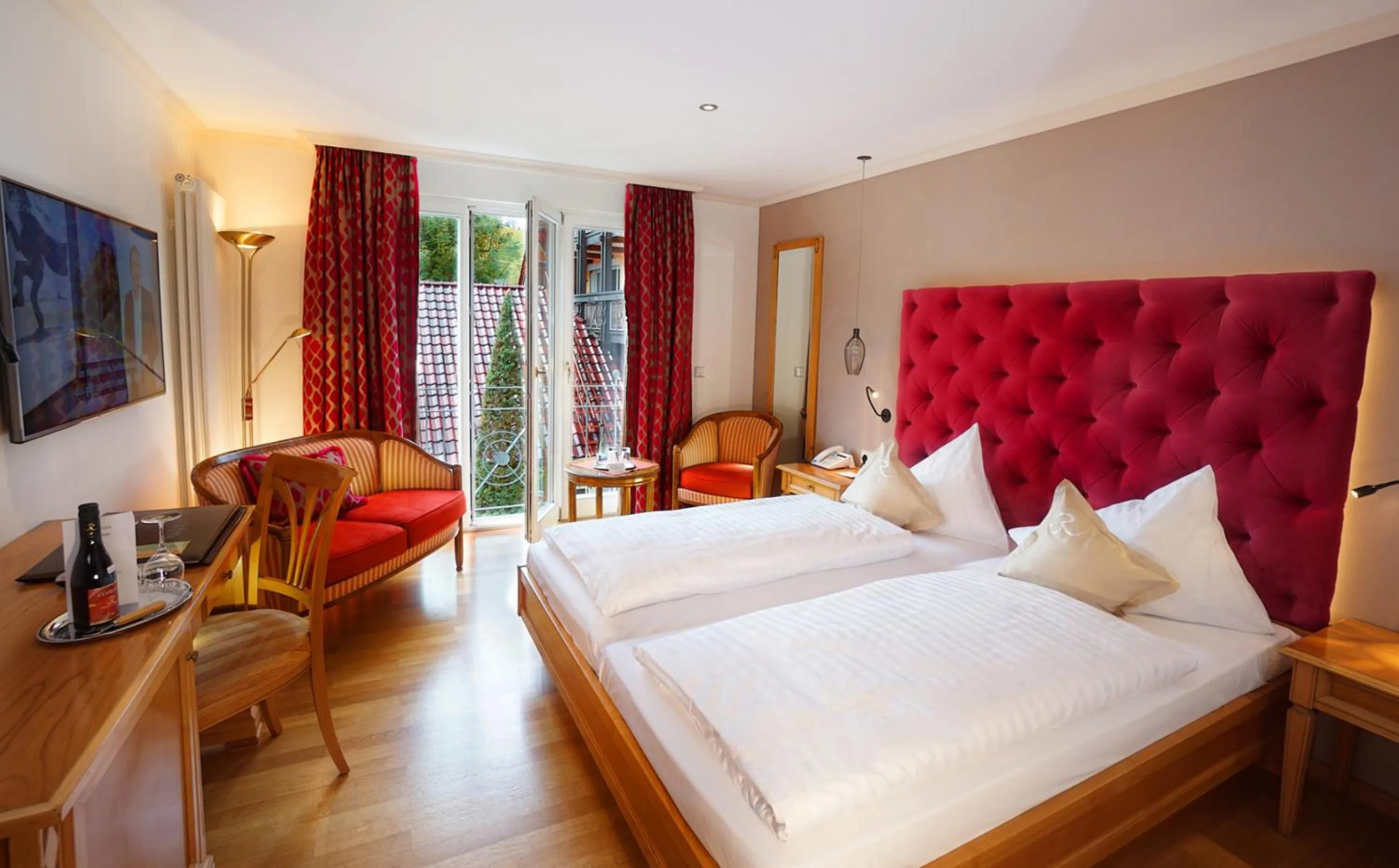 Photo of the whole room, Bed in Hotel Rebstock Durbach