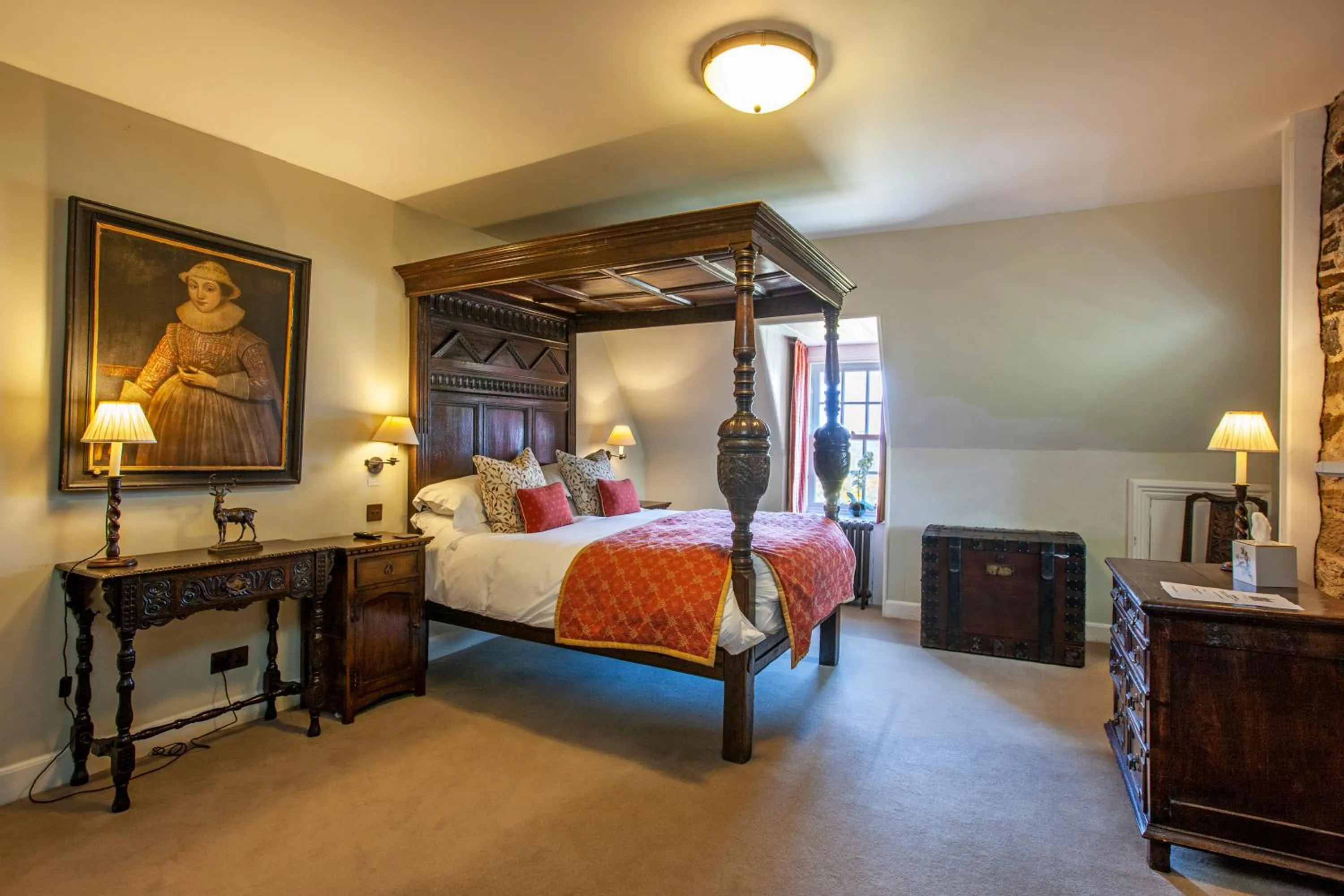 Bed in Barcaldine Castle