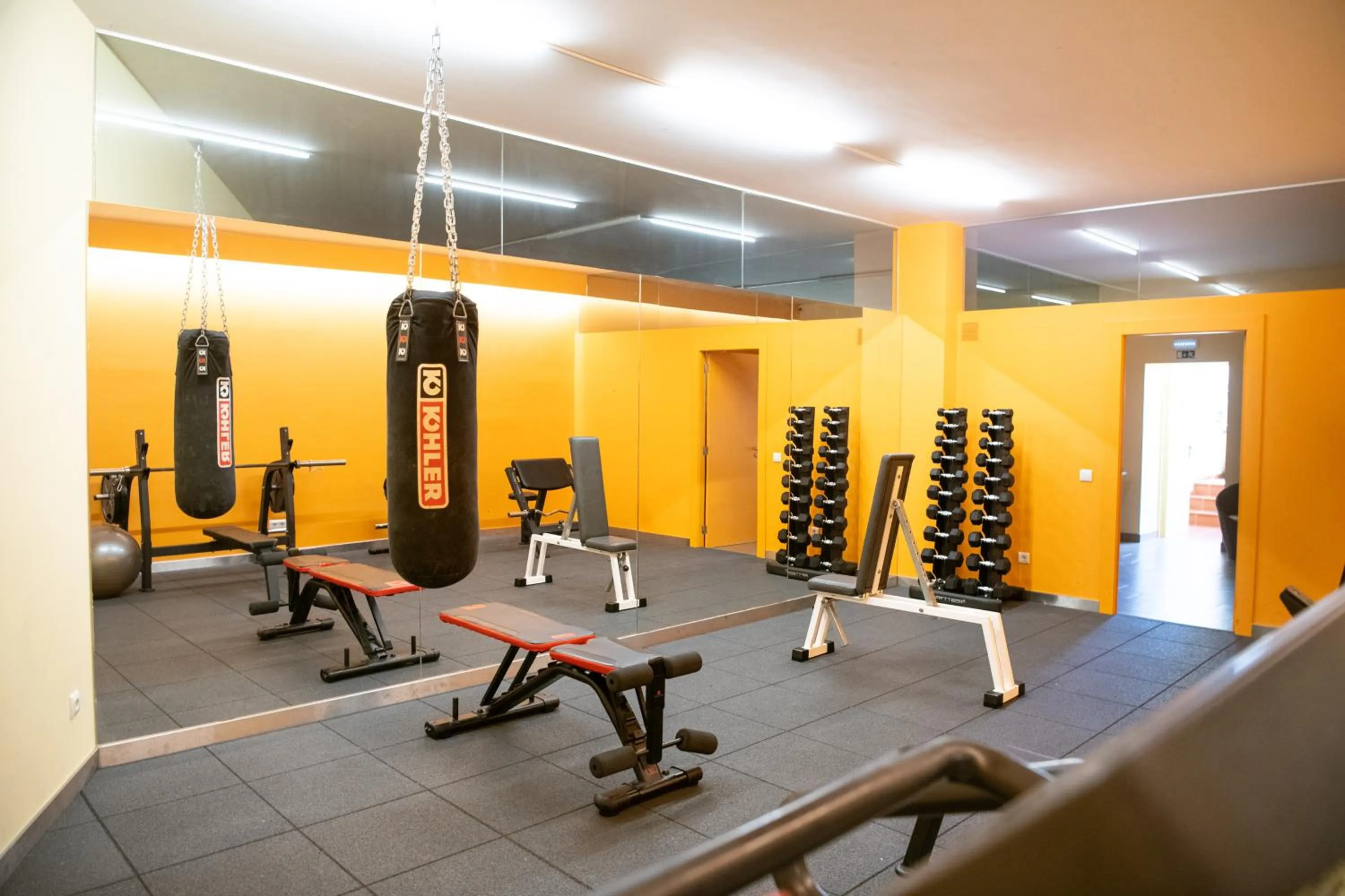 Fitness centre/facilities in Apartamentos do Lago
