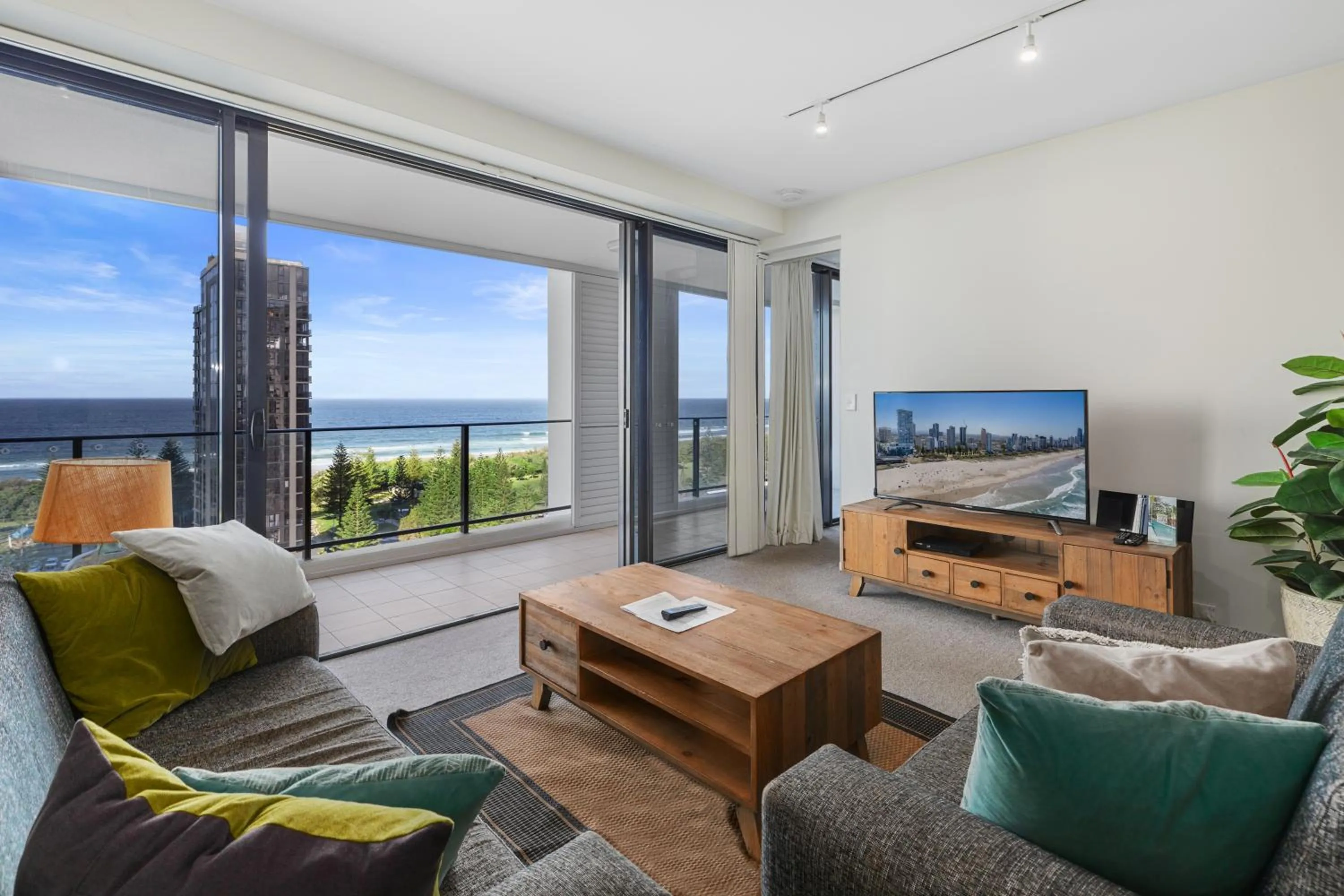 Living room in Ultra Broadbeach