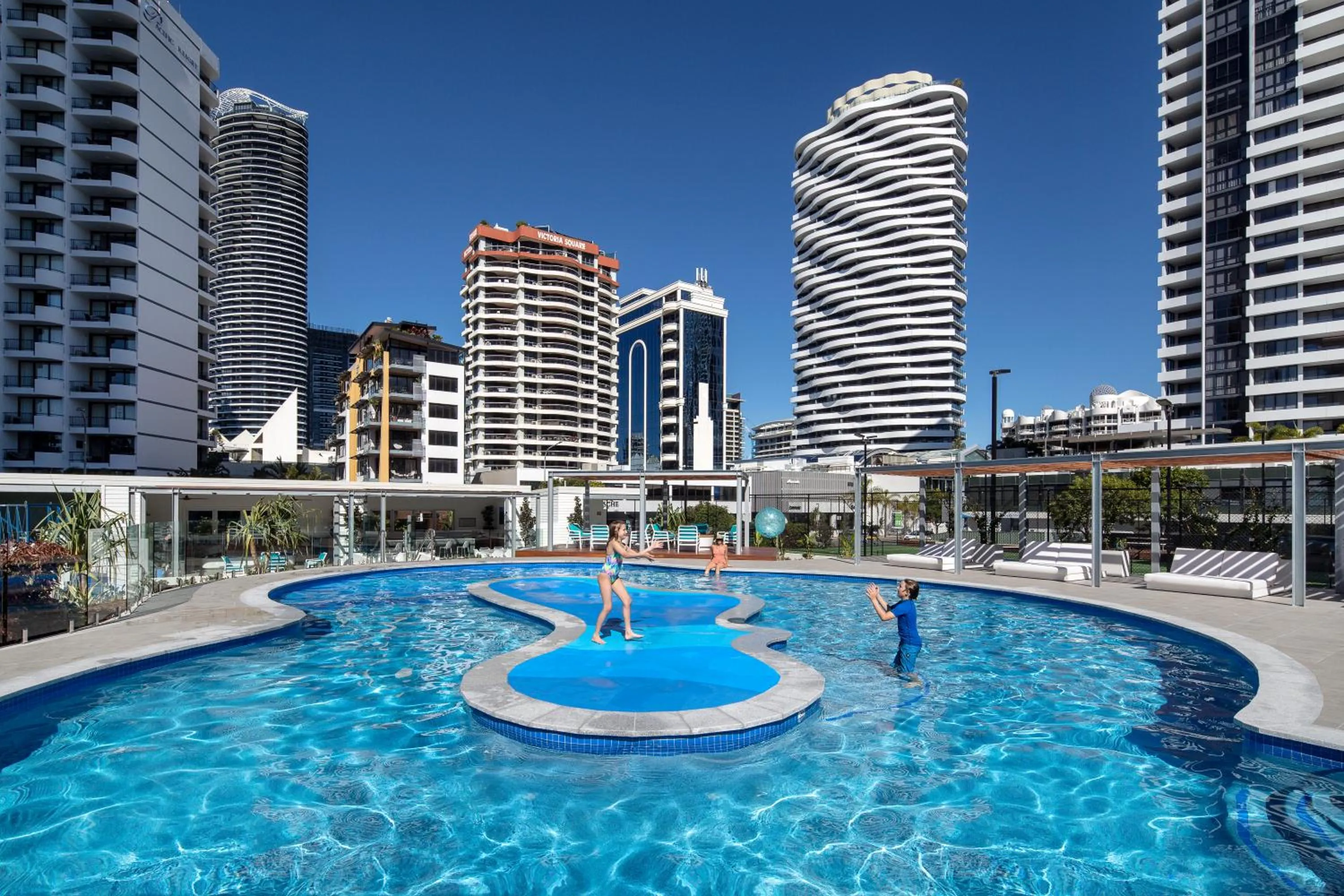 Swimming pool in ULTIQA Beach Haven on Broadbeach