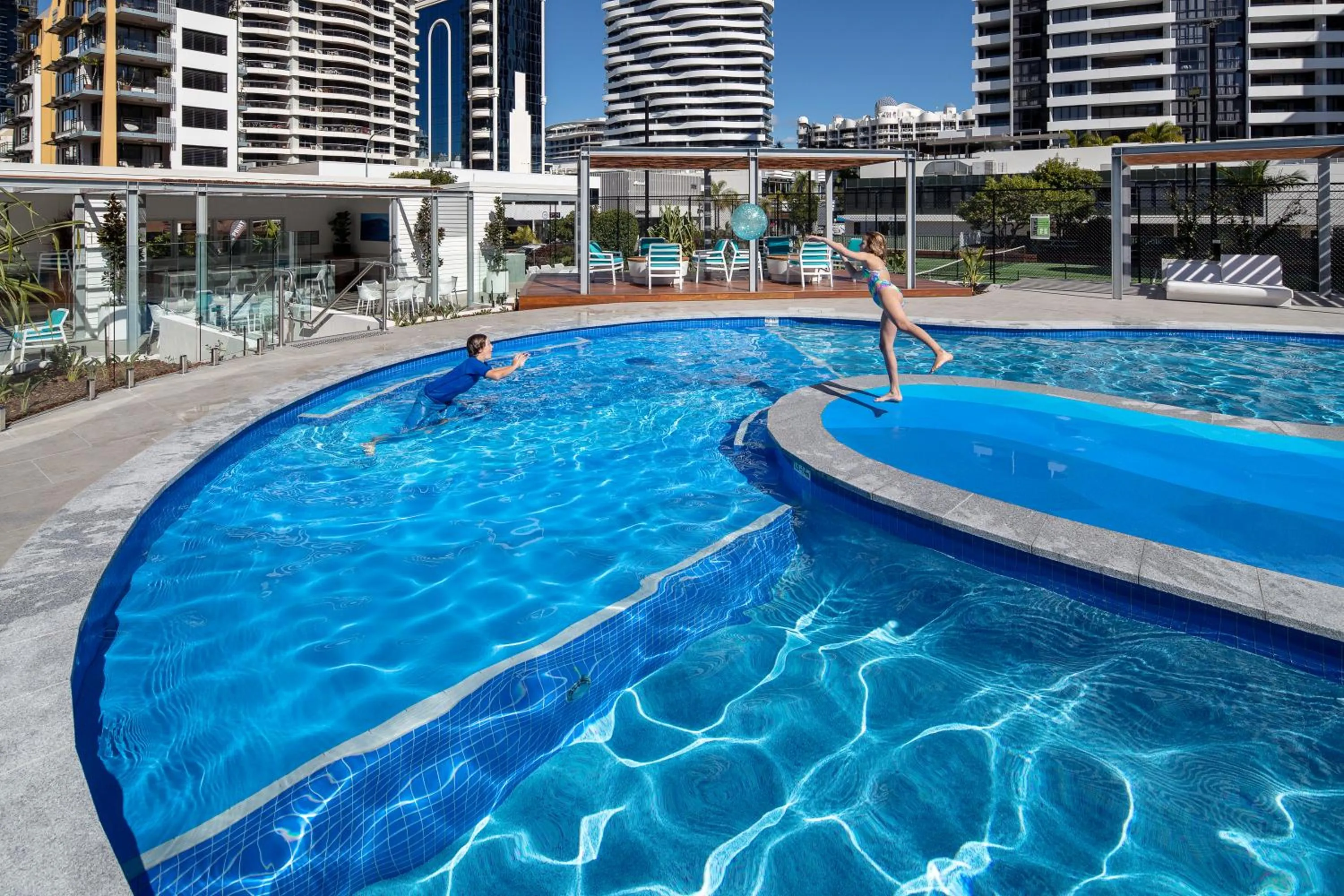 Swimming pool in ULTIQA Beach Haven on Broadbeach