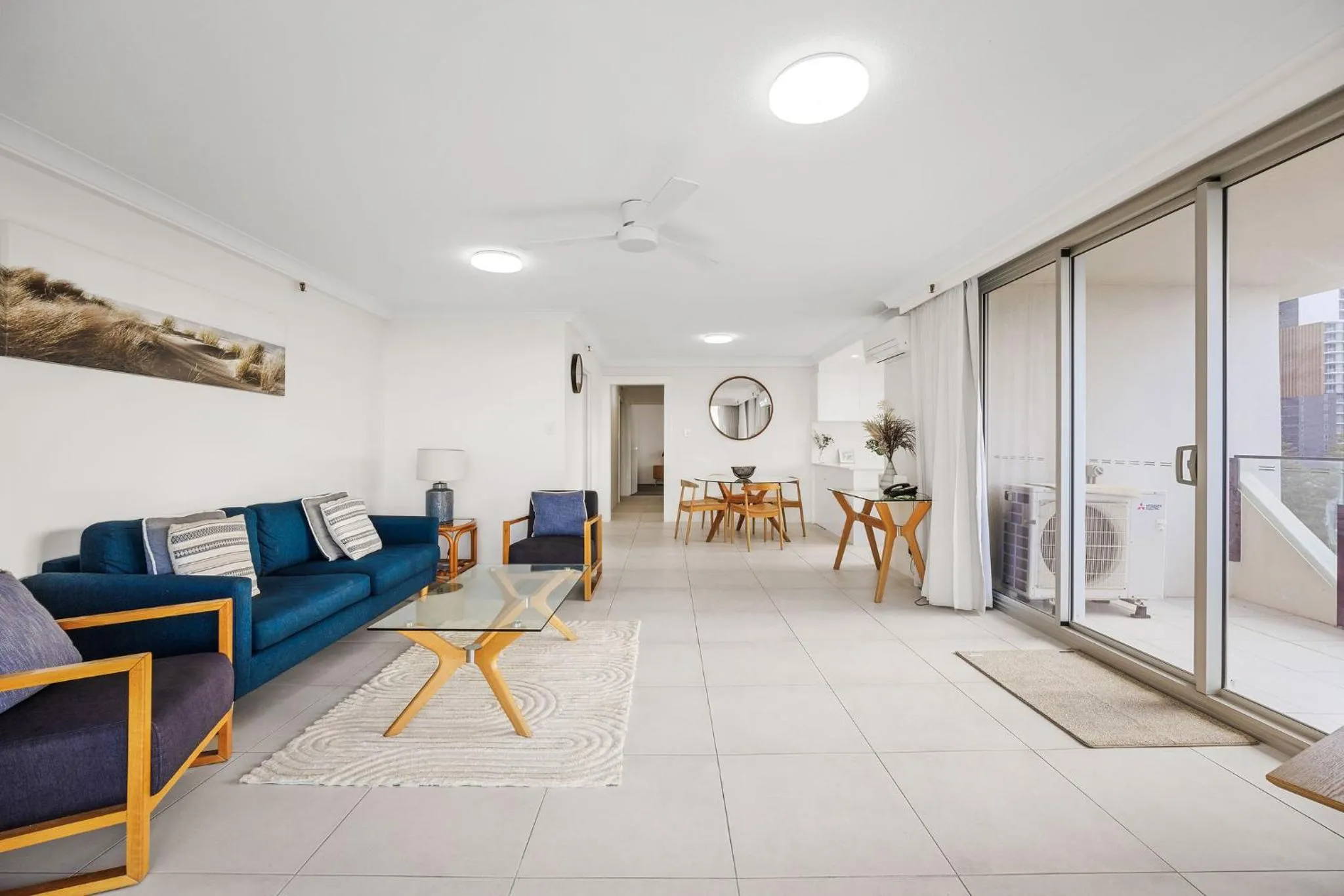 Living room in ULTIQA Beach Haven on Broadbeach