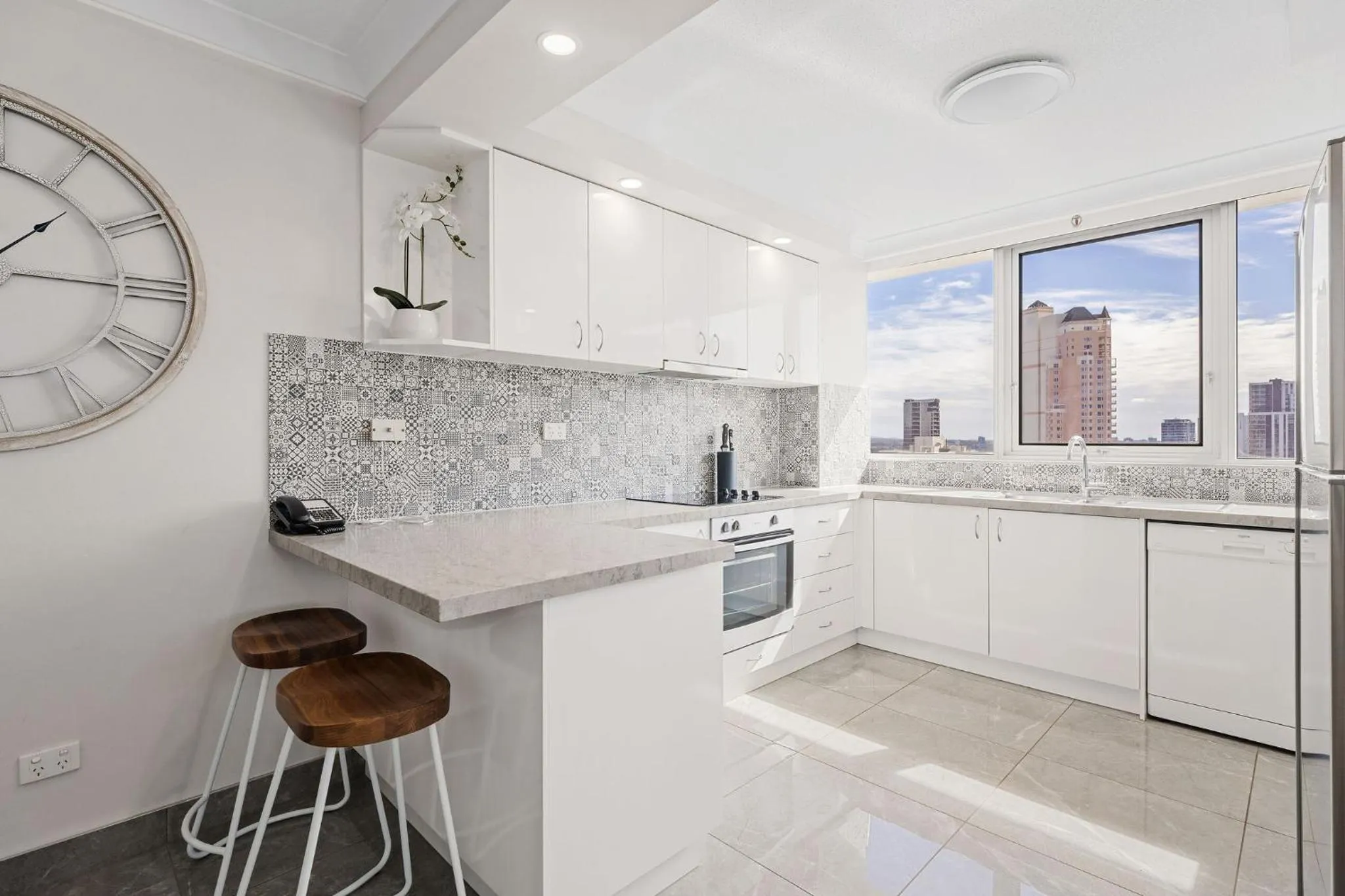 kitchen in ULTIQA Beach Haven on Broadbeach