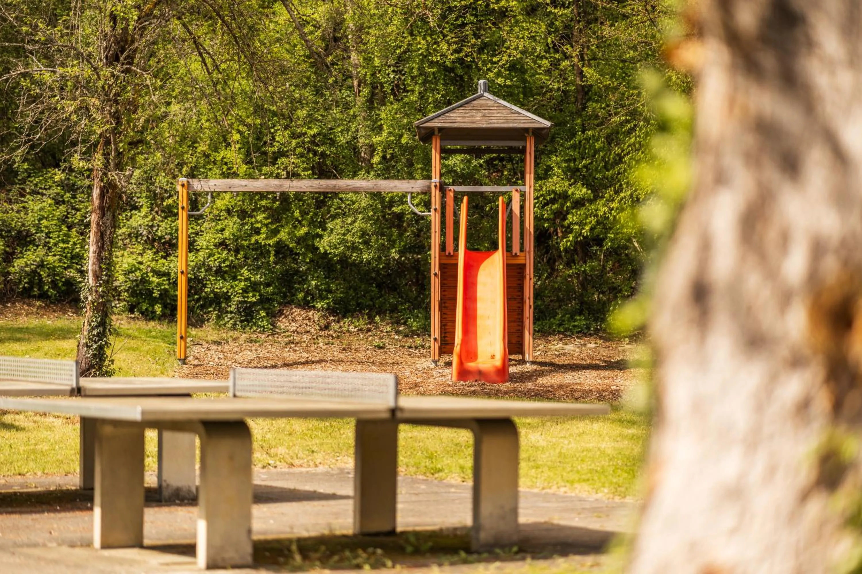 Children play ground in Delémont Youth Hostel