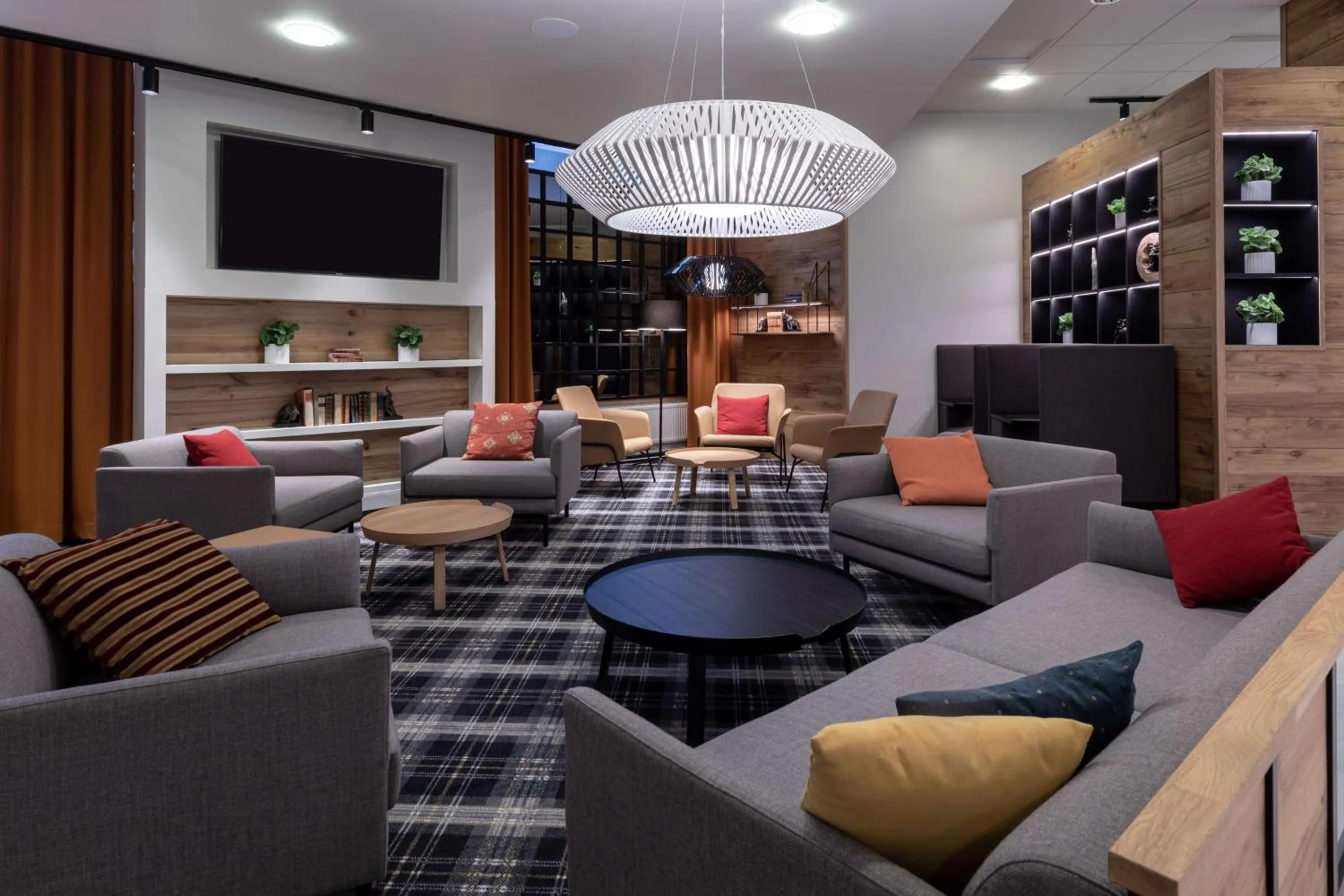 Lobby or reception in Scandic Pasila