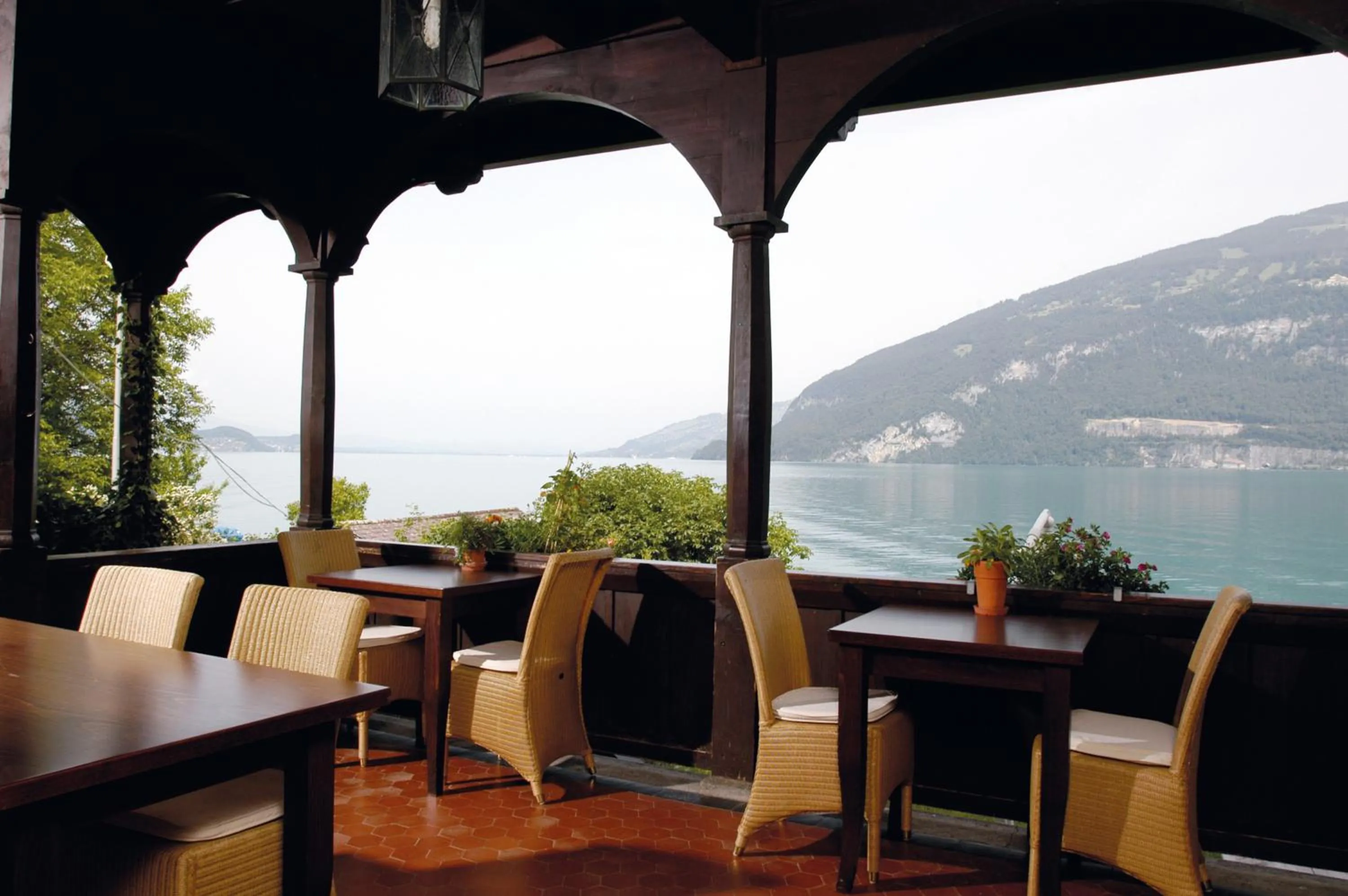 Balcony/Terrace in Leissigen Youth Hostel
