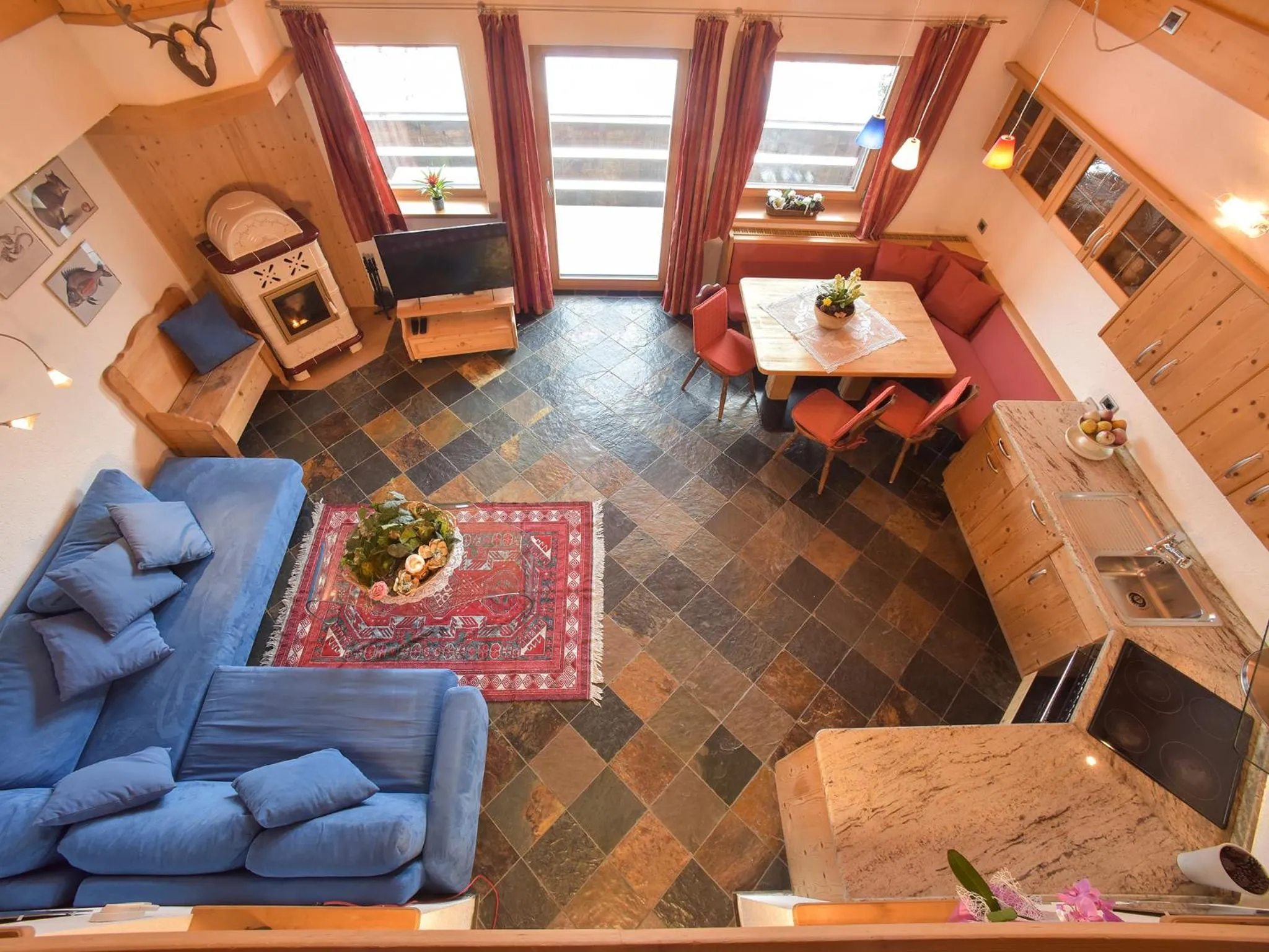 Kitchen or kitchenette in Residence Salvan