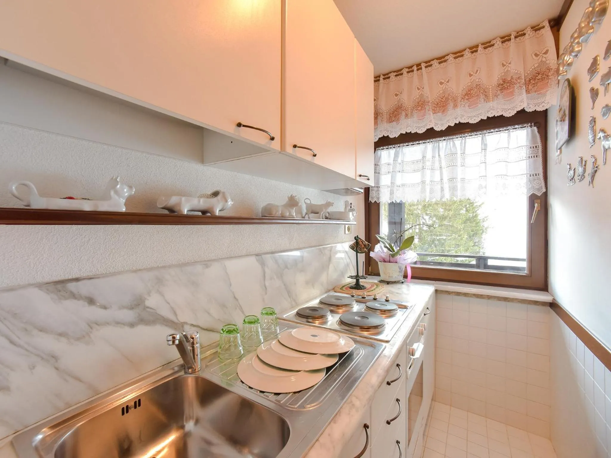 Kitchen or kitchenette in Residence Salvan