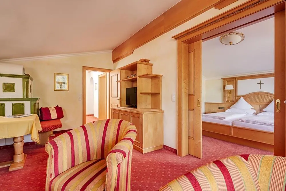 Living room, Bed in Unser Berghof