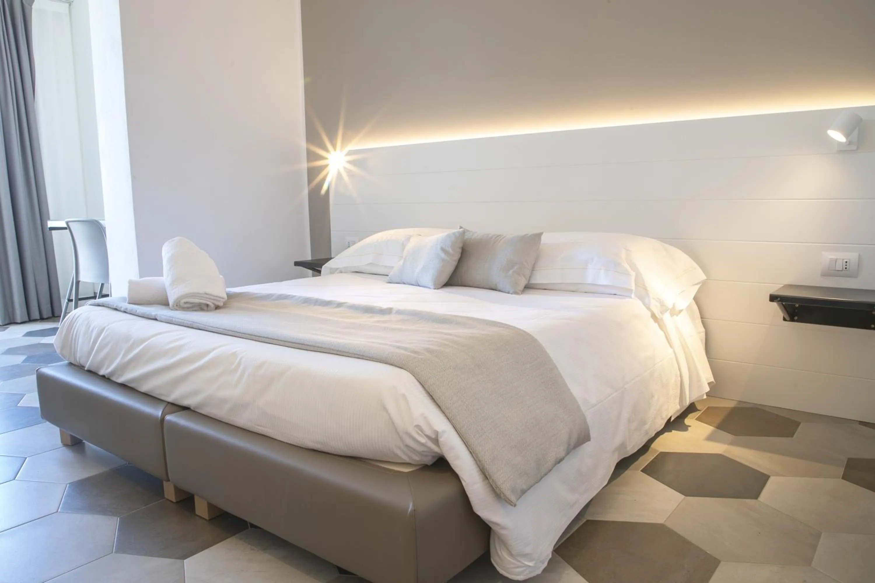 Bed in Hotel Villa Ambra