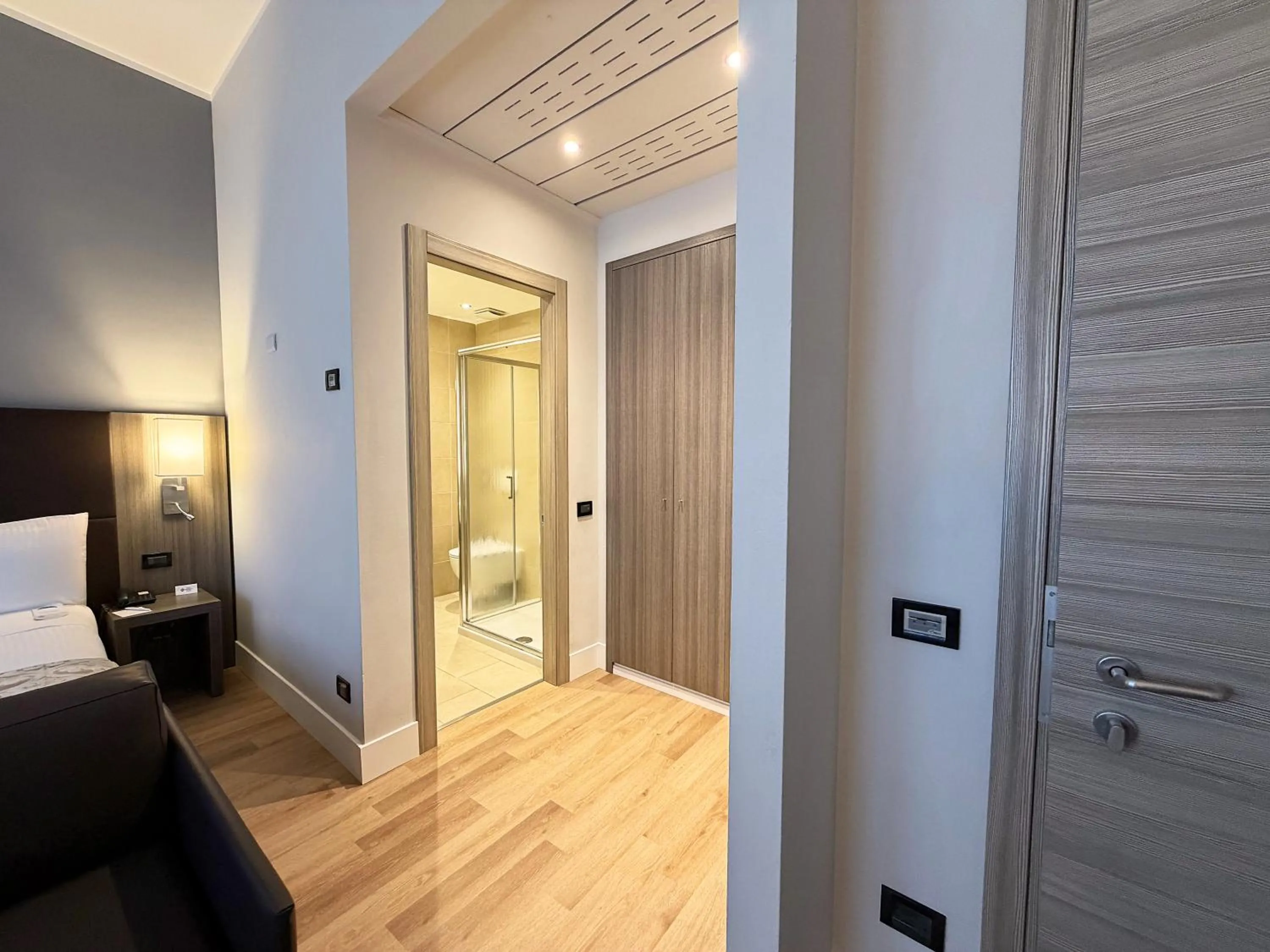 View (from property/room), Bed in Best Western Plus Borgolecco Hotel