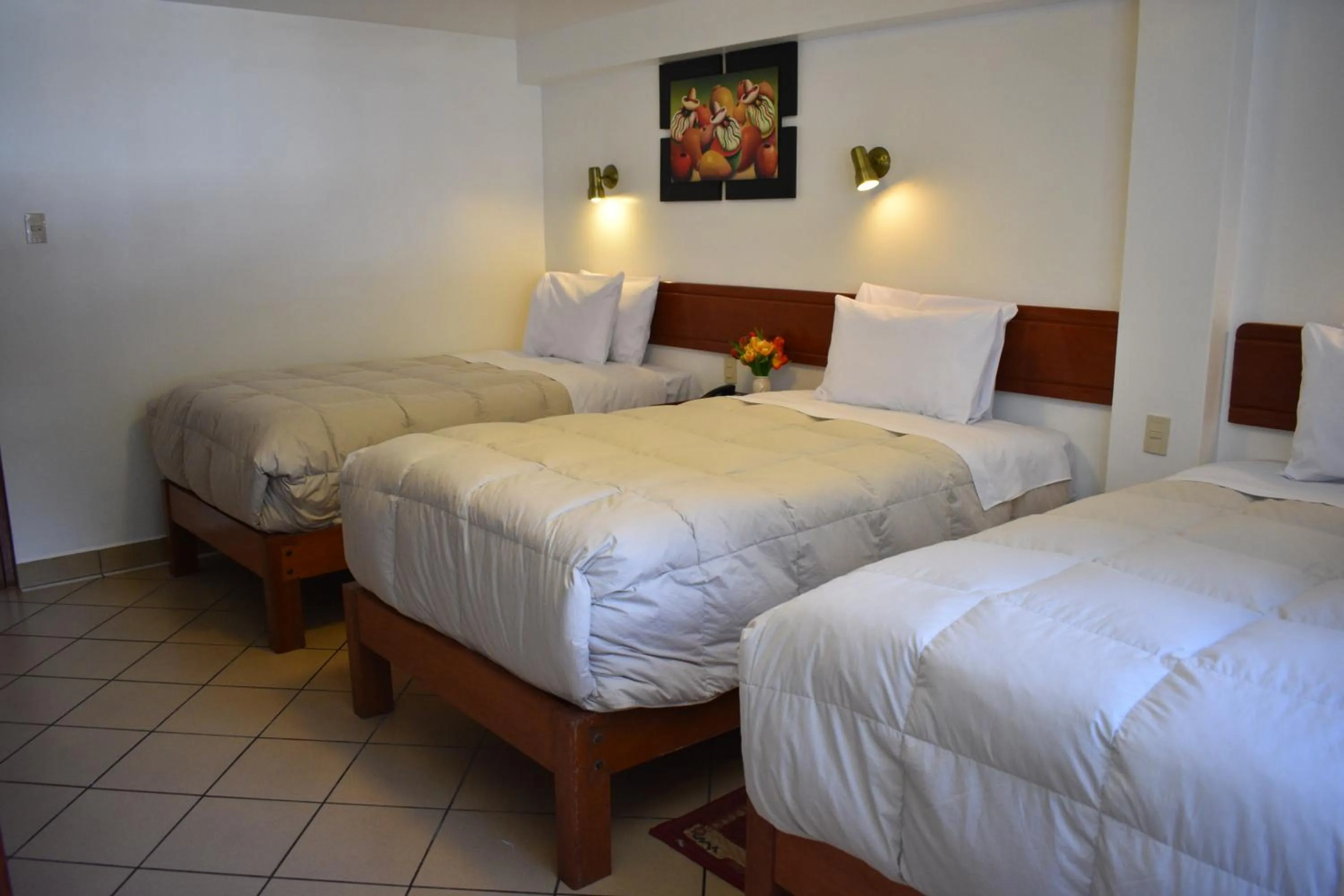Bed in Casa De Luz Hotel