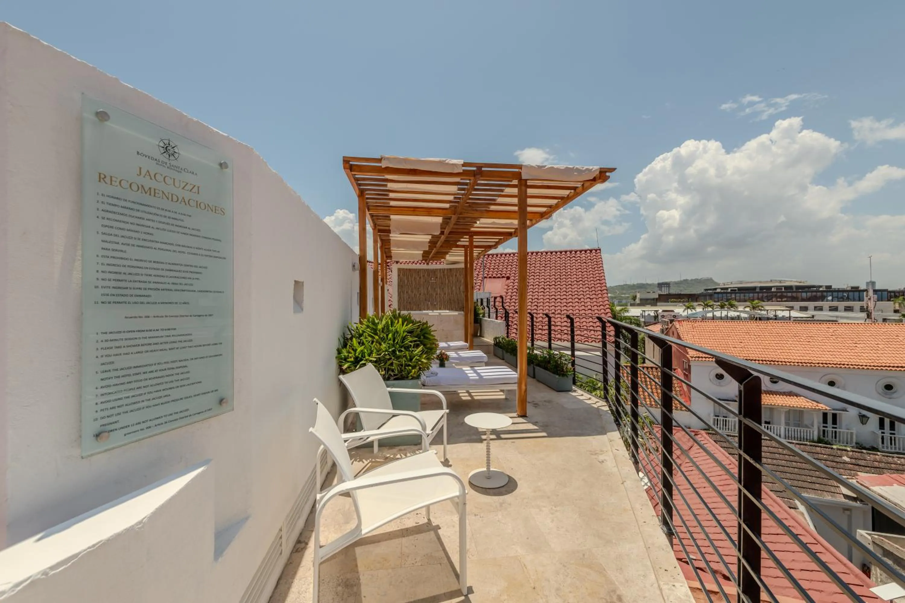 Balcony/Terrace in Hotel Boutique Bovedas de Santa Clara By Accor