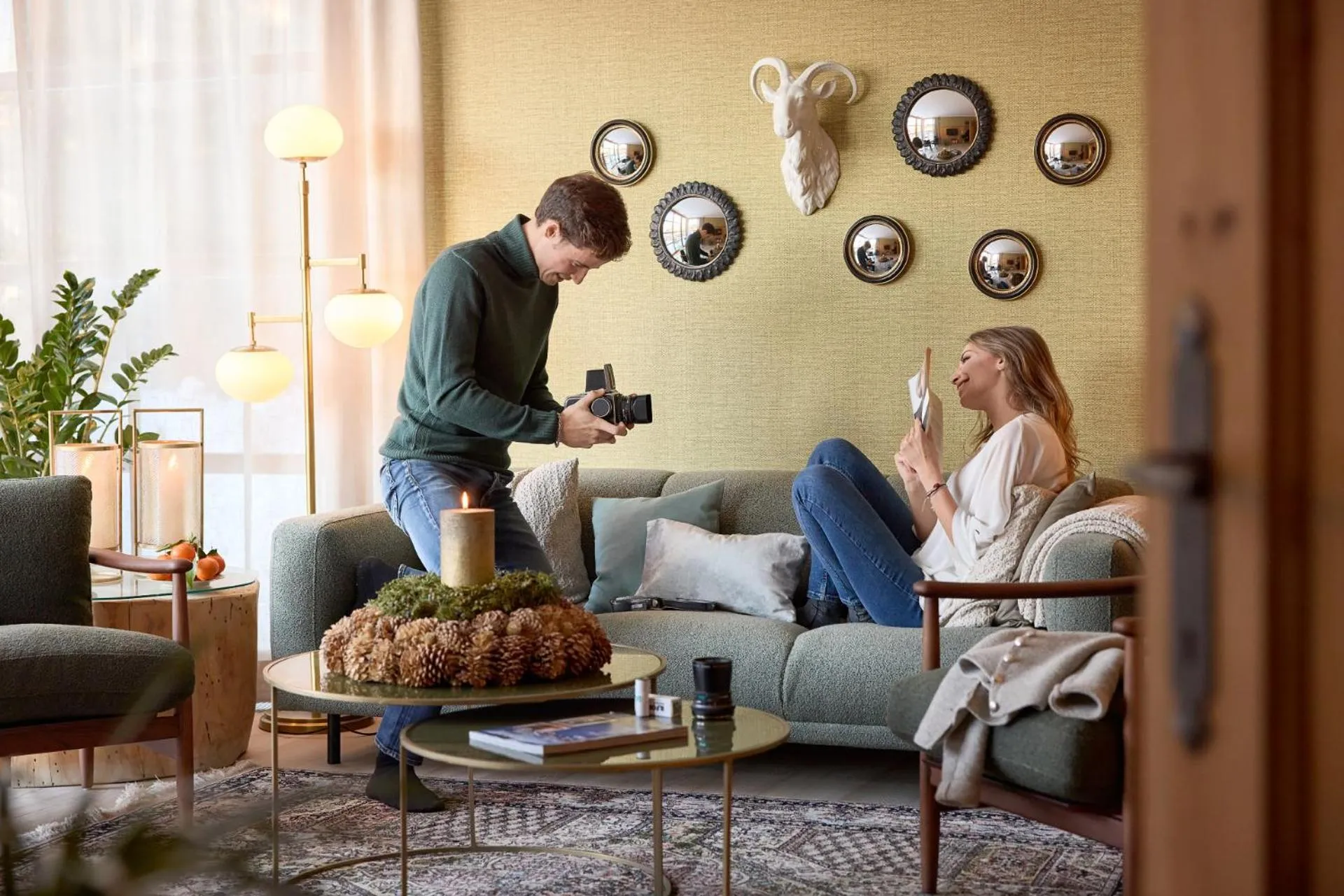 Living room in Appartamenti La Sajun & Les Viles
