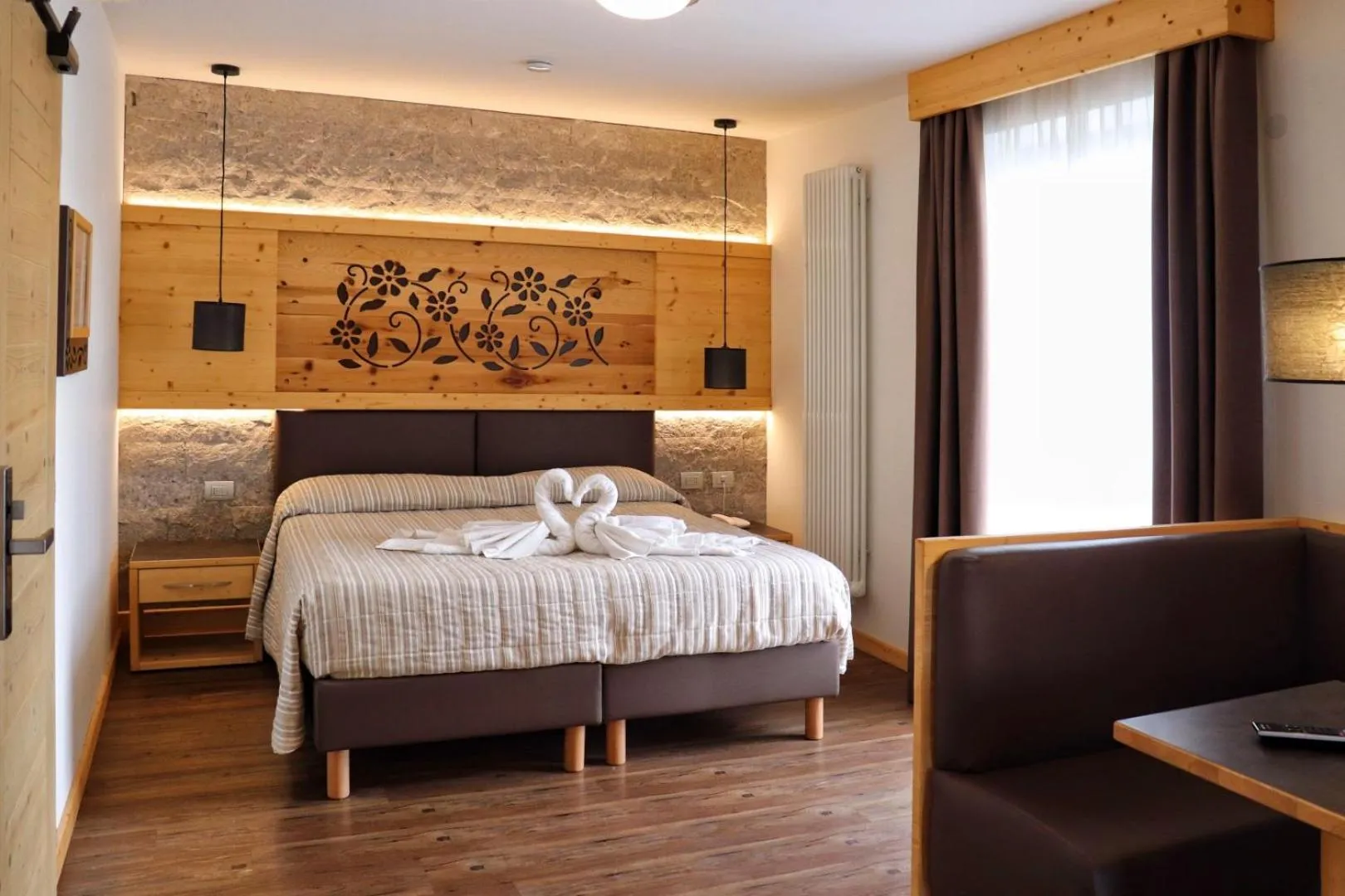 Bed in Hotel Panorama Wellness & Resort