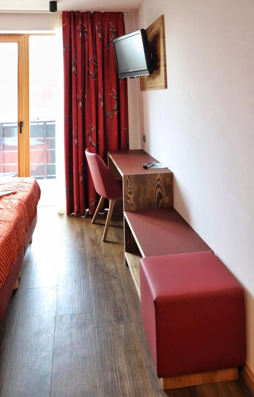 Bed in Hotel Panorama Wellness & Resort