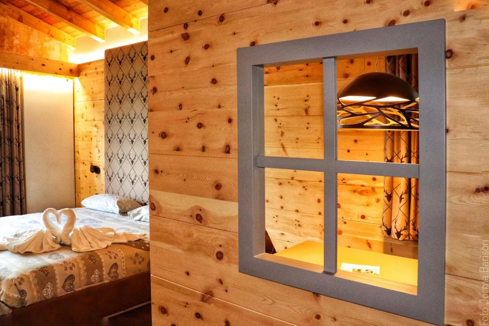 Bed in Hotel Panorama Wellness & Resort