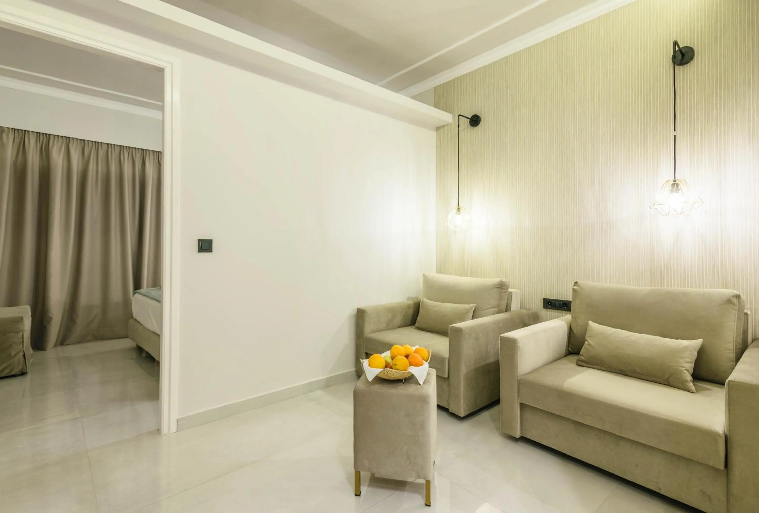 Seating area in Plaza Pallas