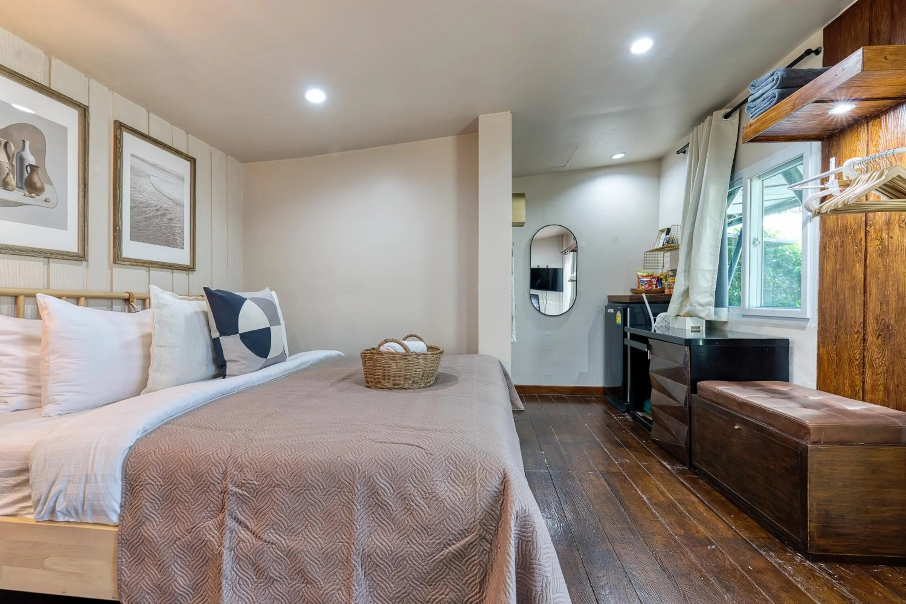 Bed in Jasmine Garden Bungalow