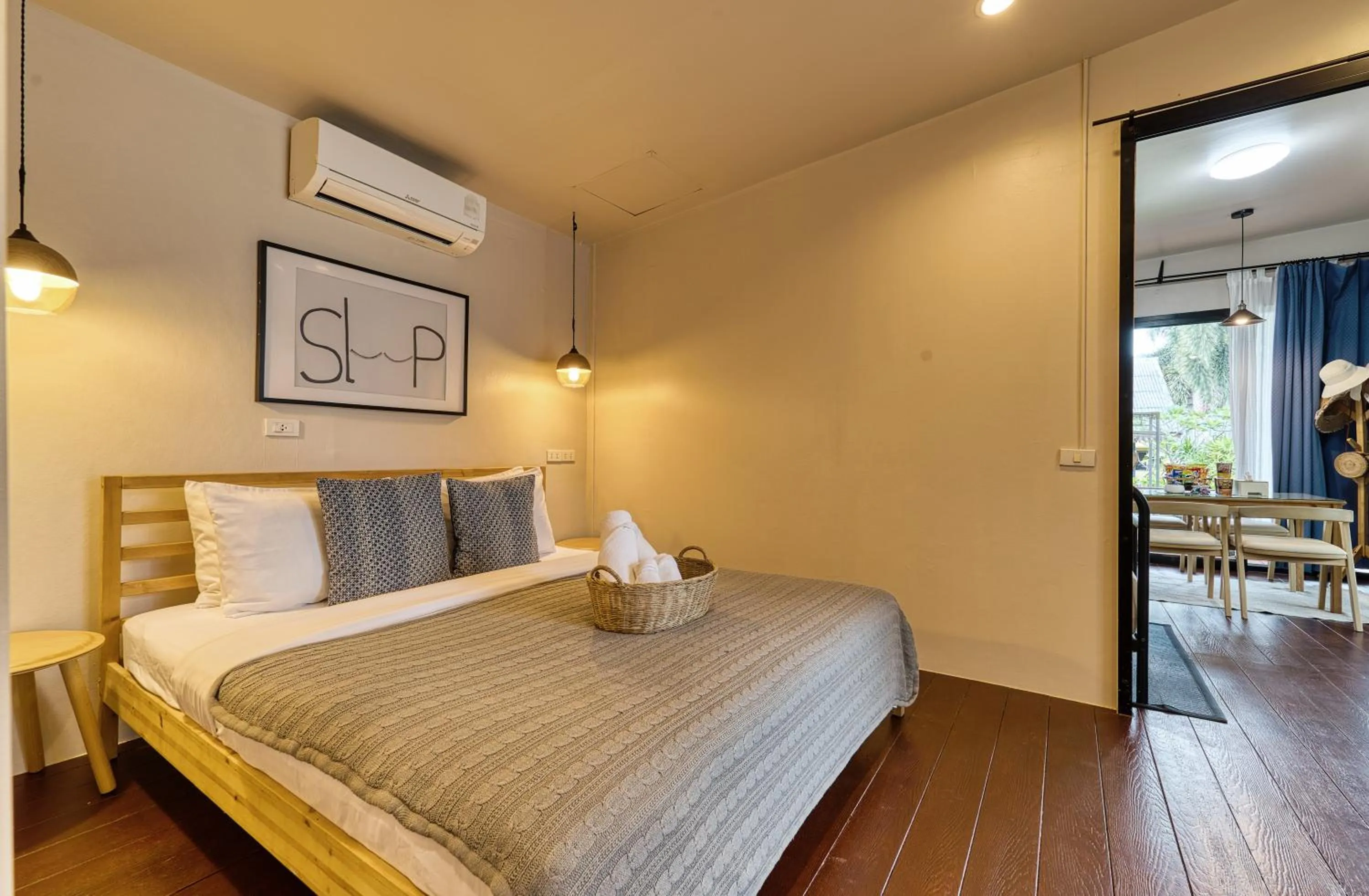 Bed in Jasmine Garden Bungalow