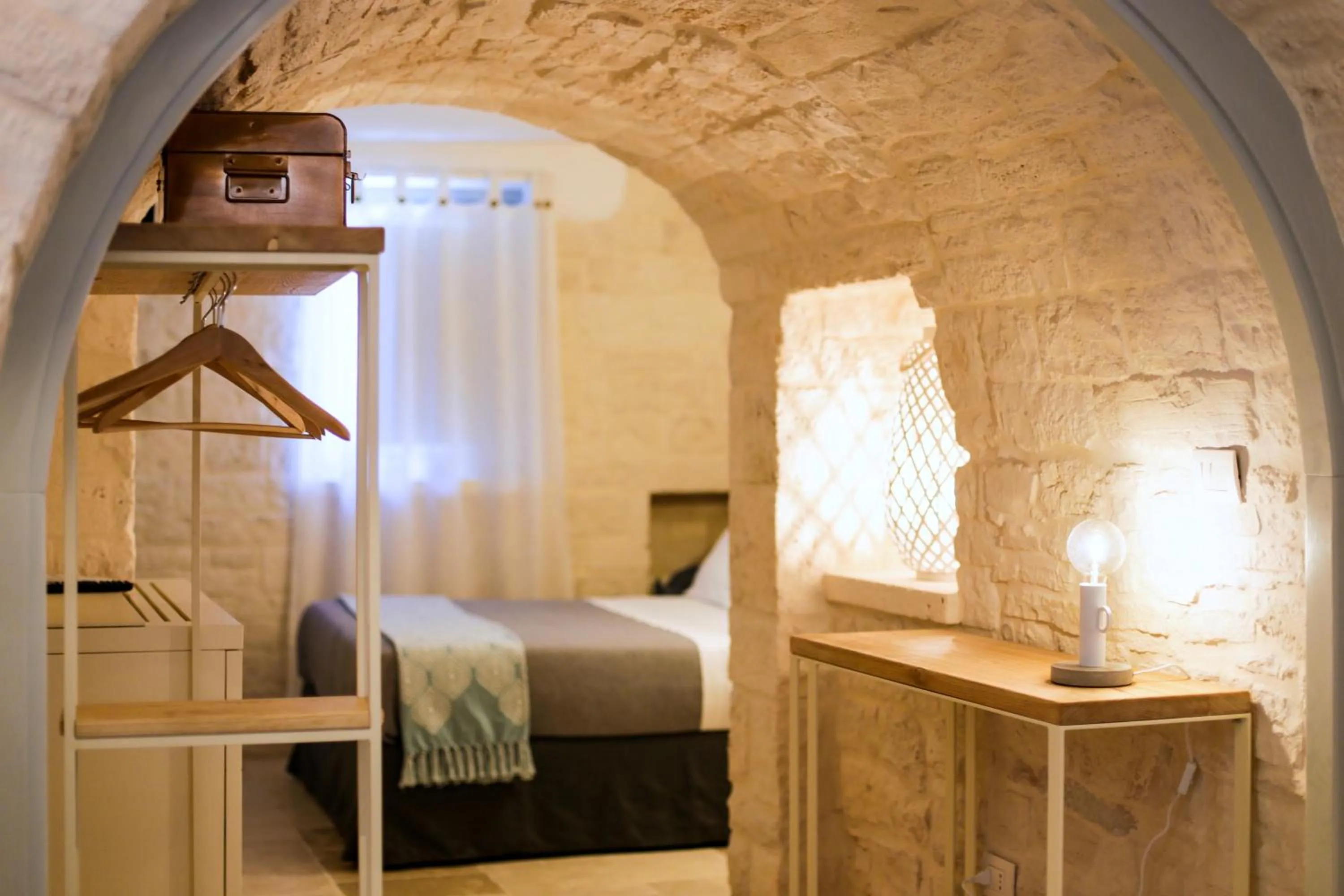 Bedroom, Bed in Hermanas Relais - trulli luxury