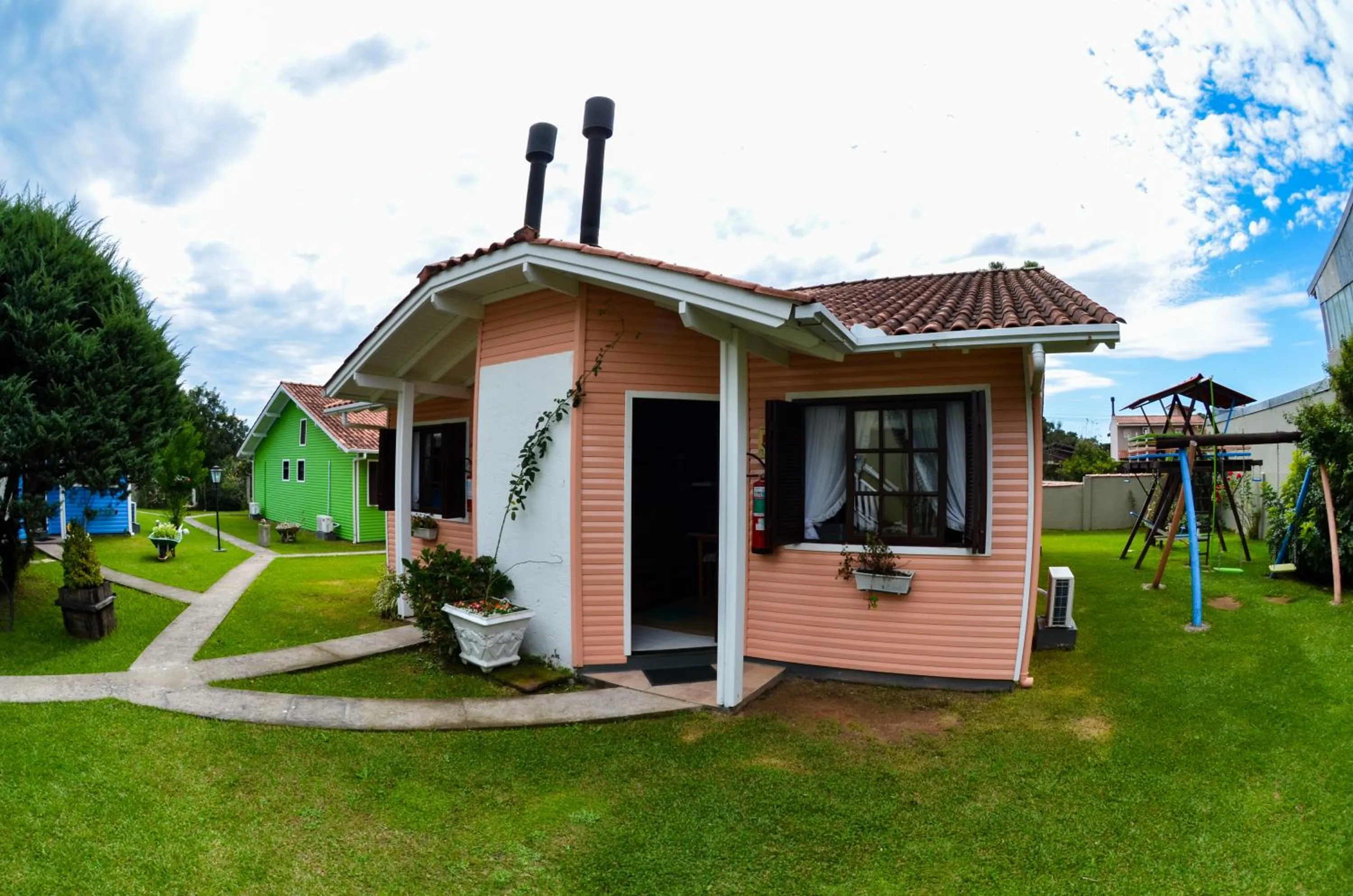 Garden view in Pousada Gramadense