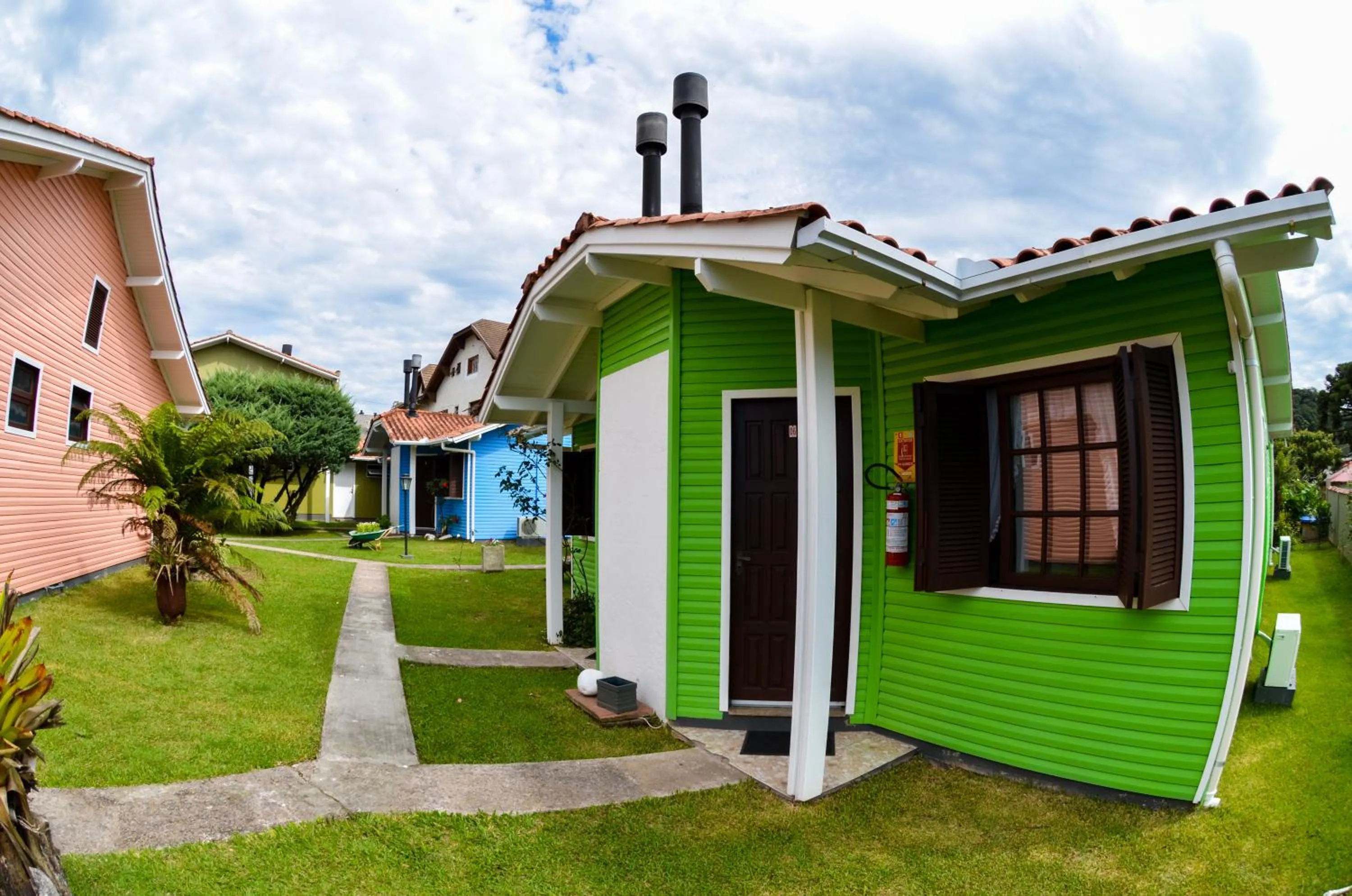 Garden view in Pousada Gramadense