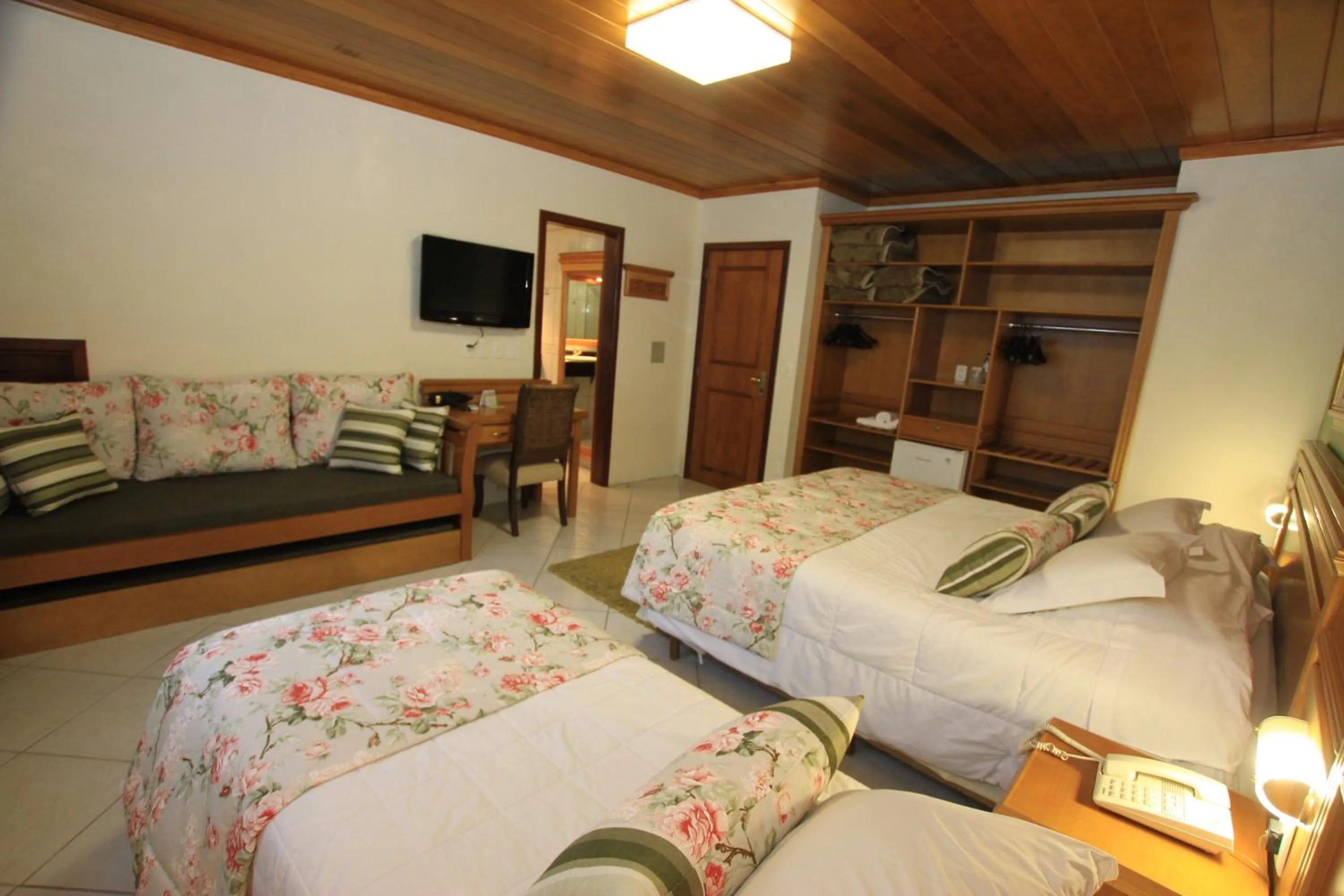 Bed in Pousada Águia Branca