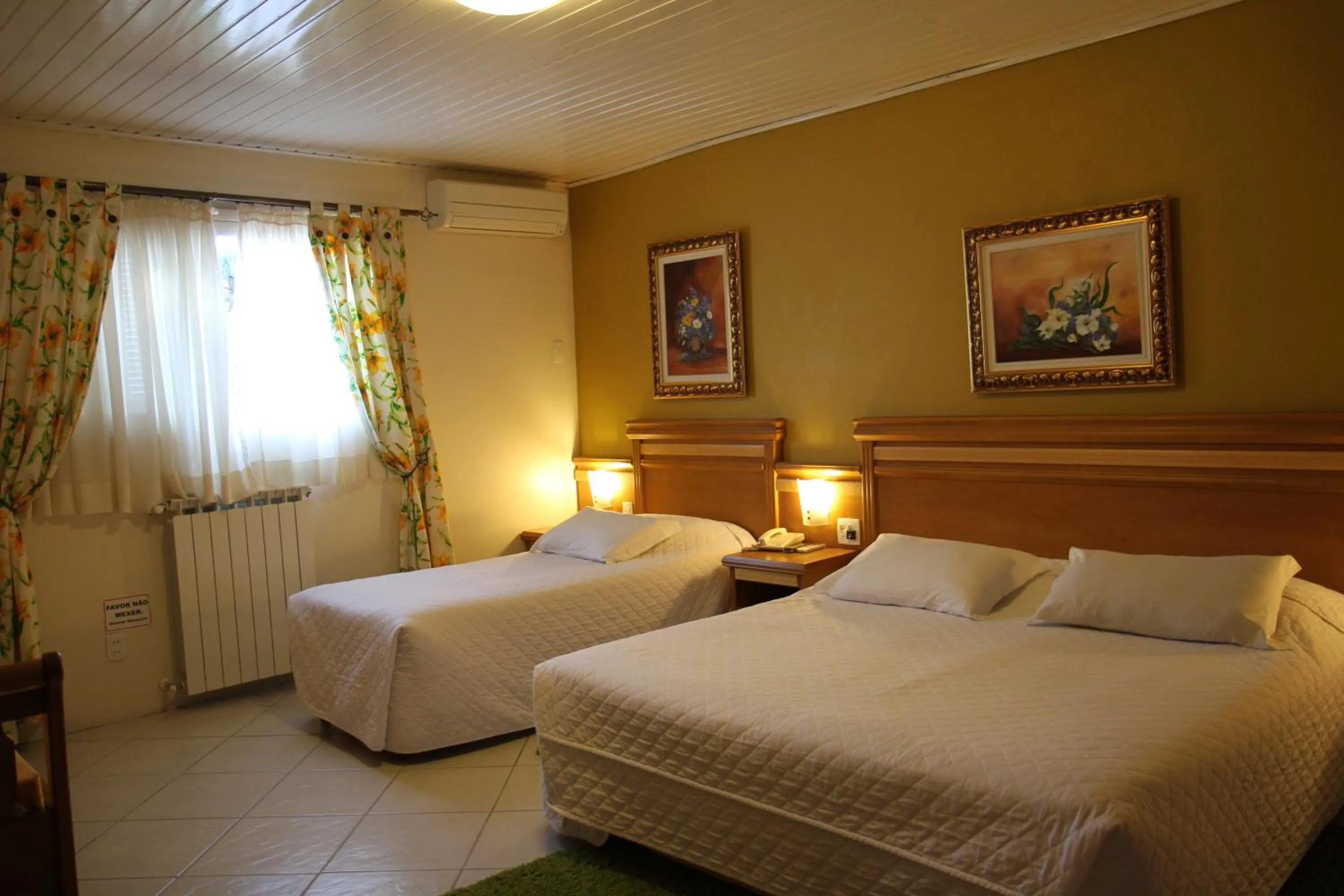 Bed in Pousada Águia Branca