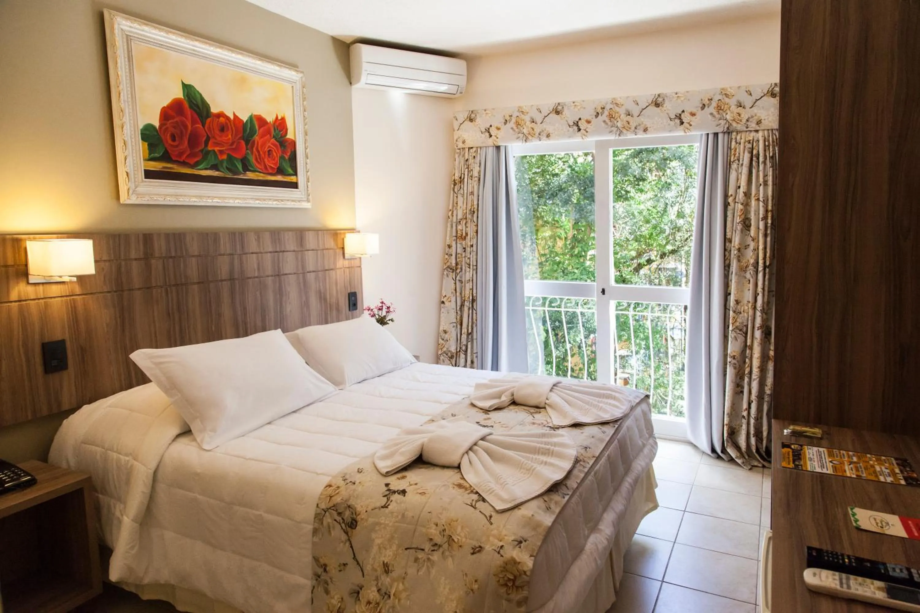 Bed in Pousada Águia Branca