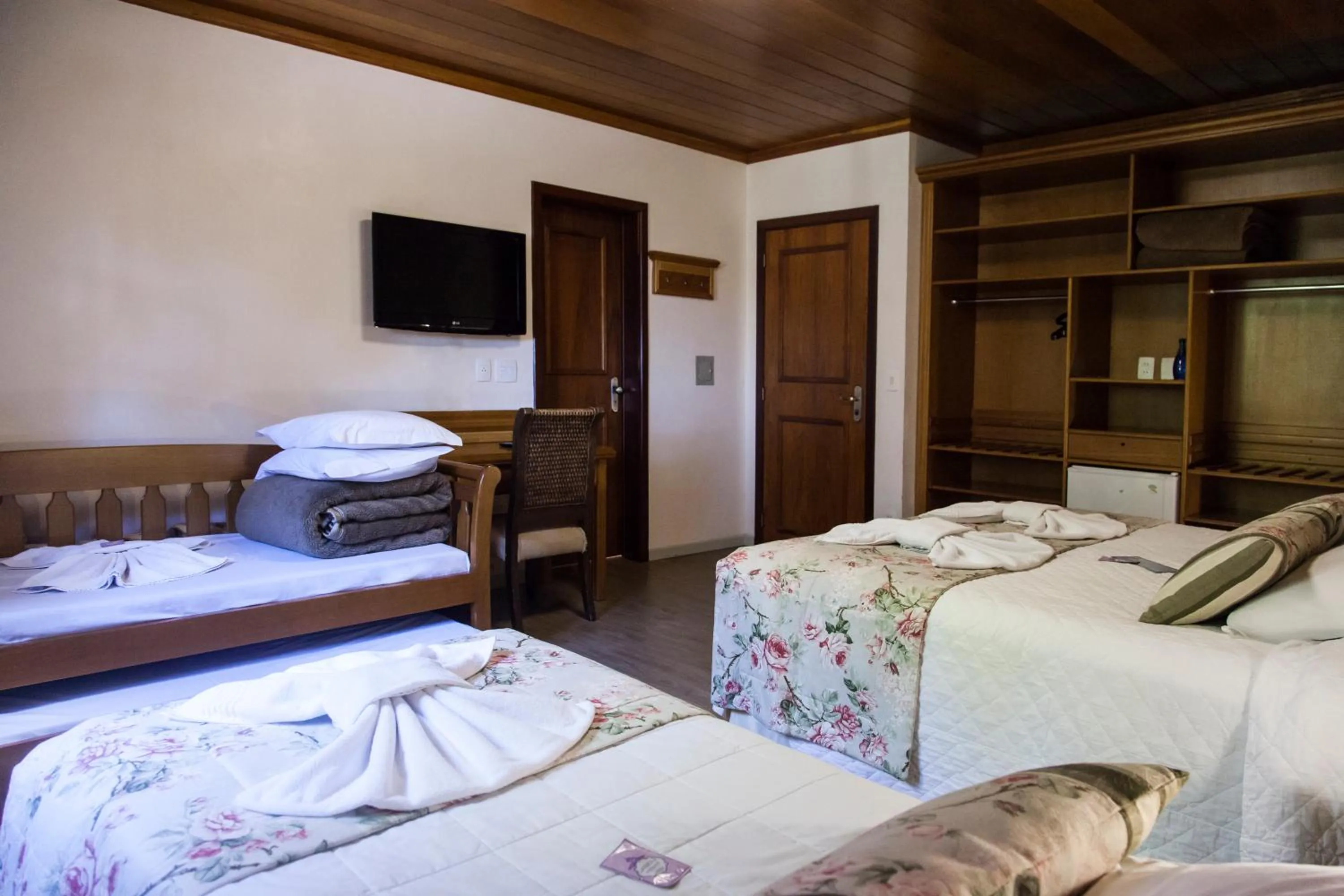 Bed in Pousada Águia Branca