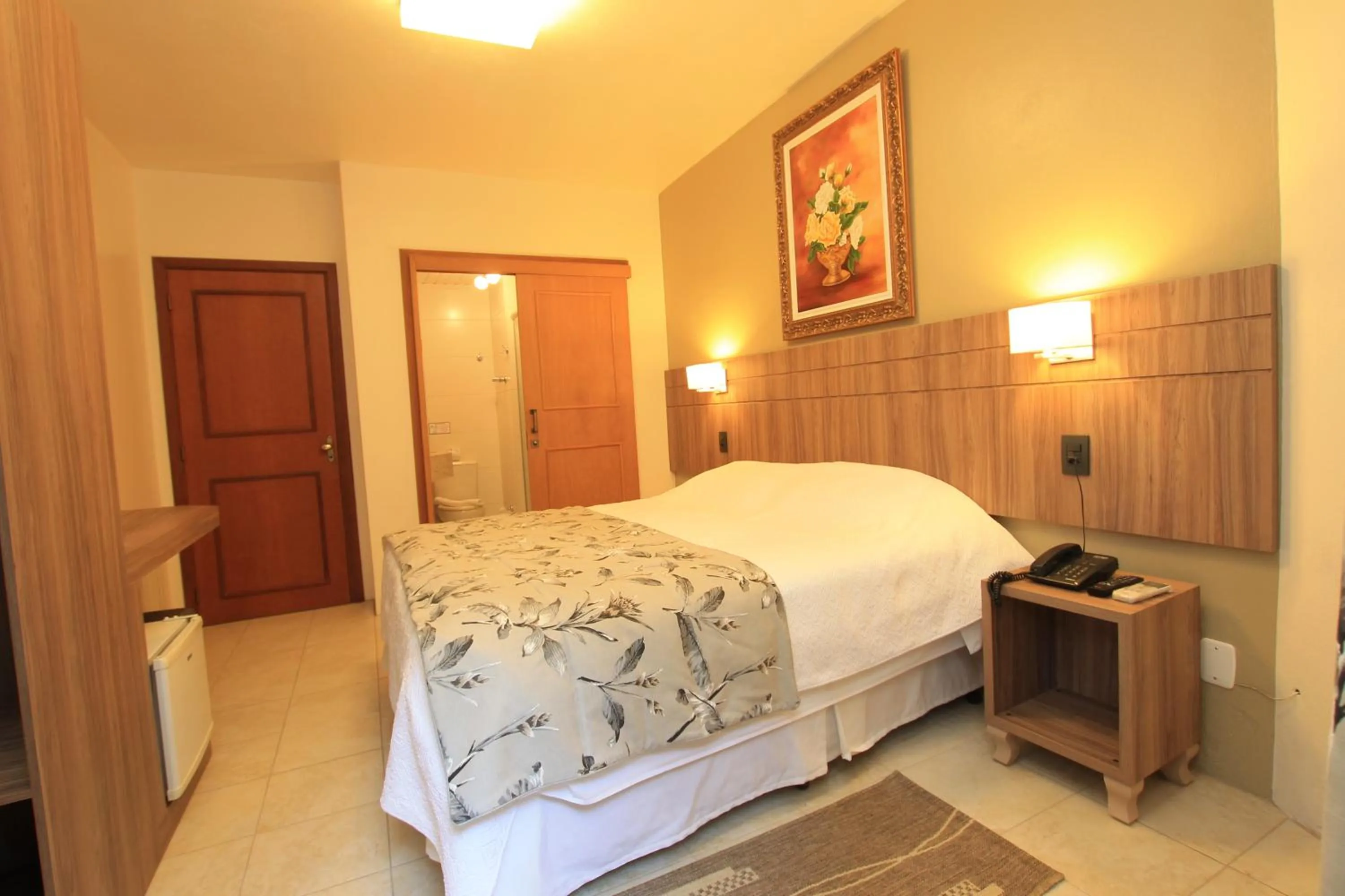 Bed in Pousada Águia Branca