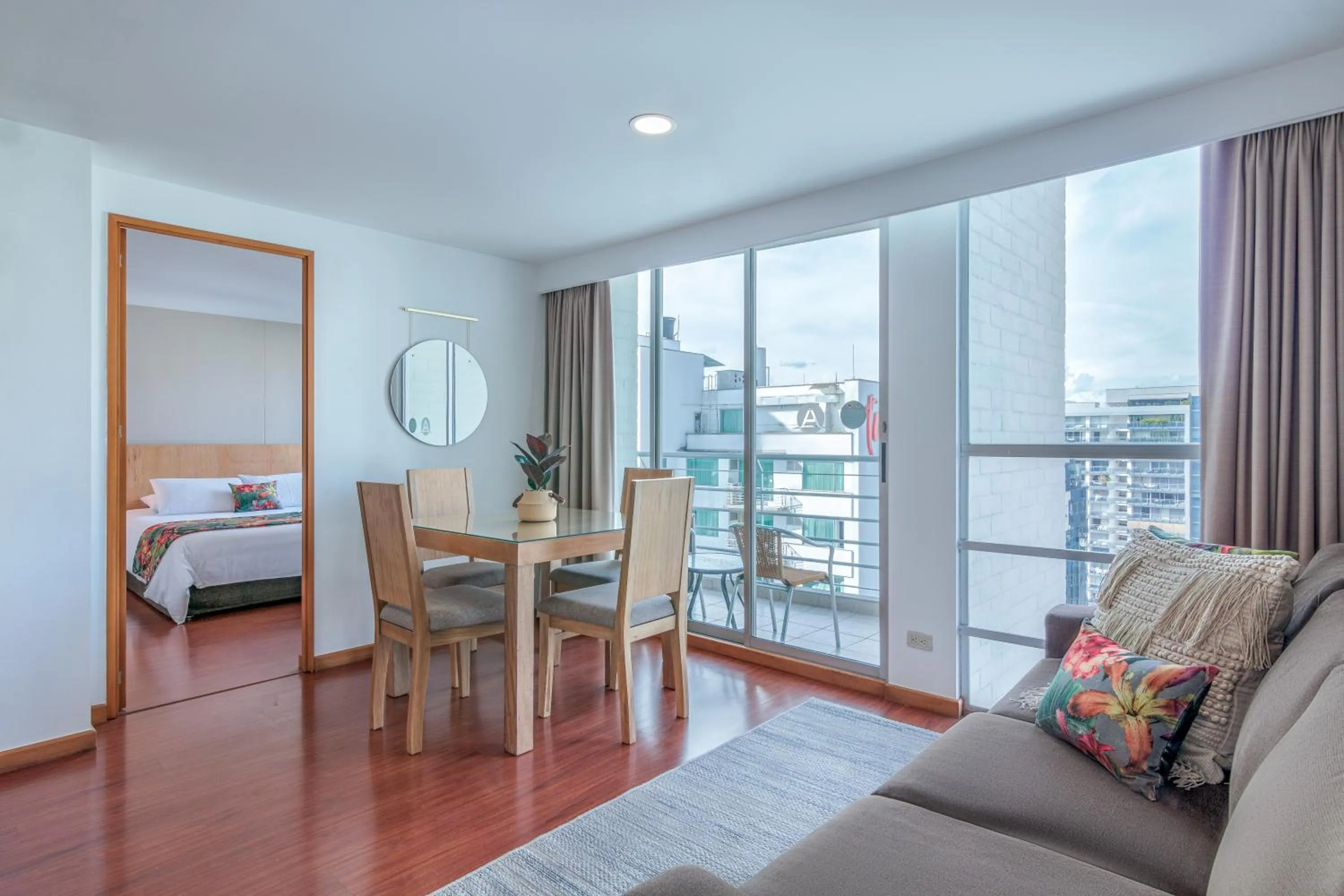 View (from property/room), Bed in Affinity ApartaHotel - Extended Stay