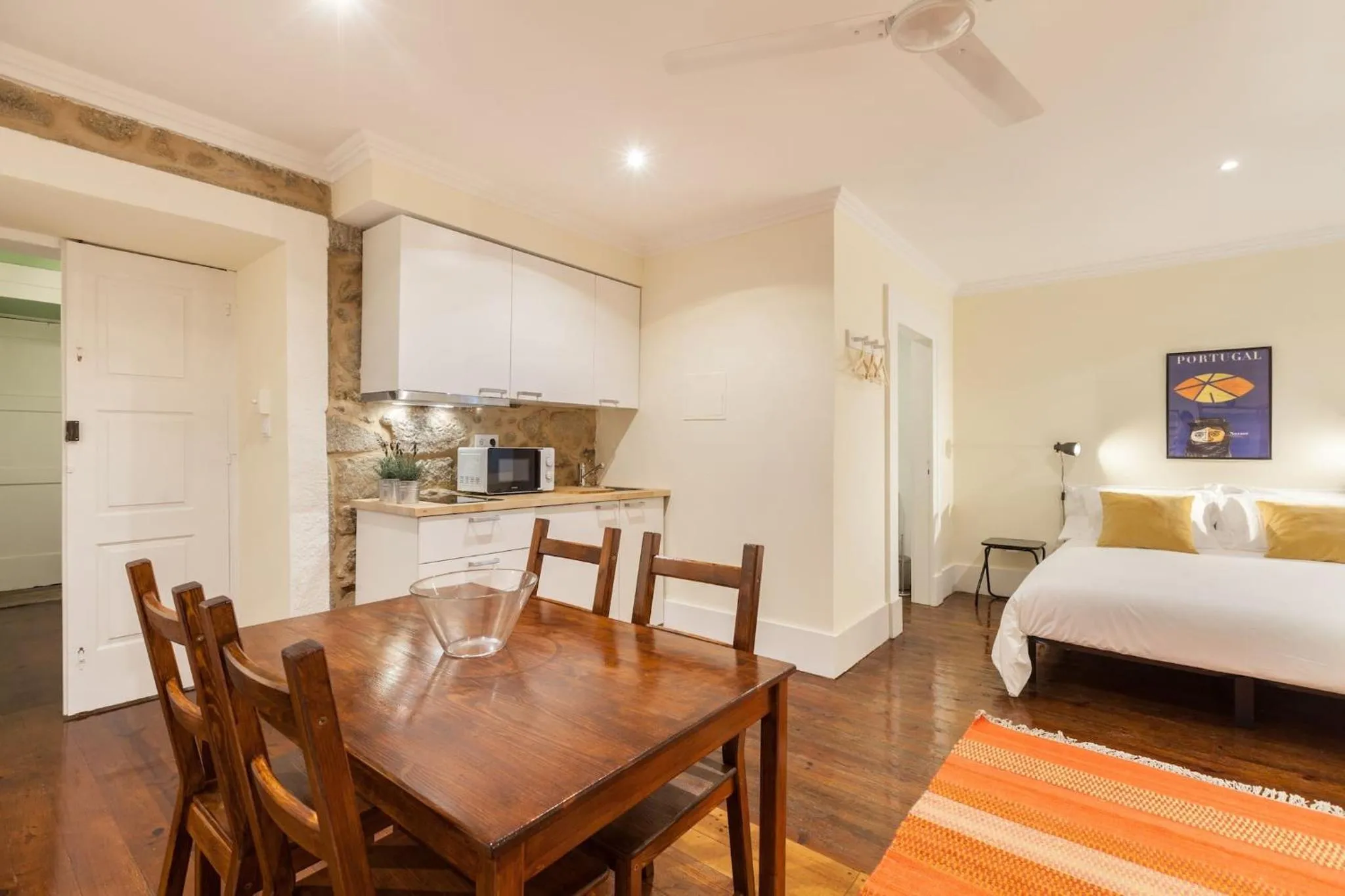 Kitchen or kitchenette, Bed in Casa Grande - Minho's Guest