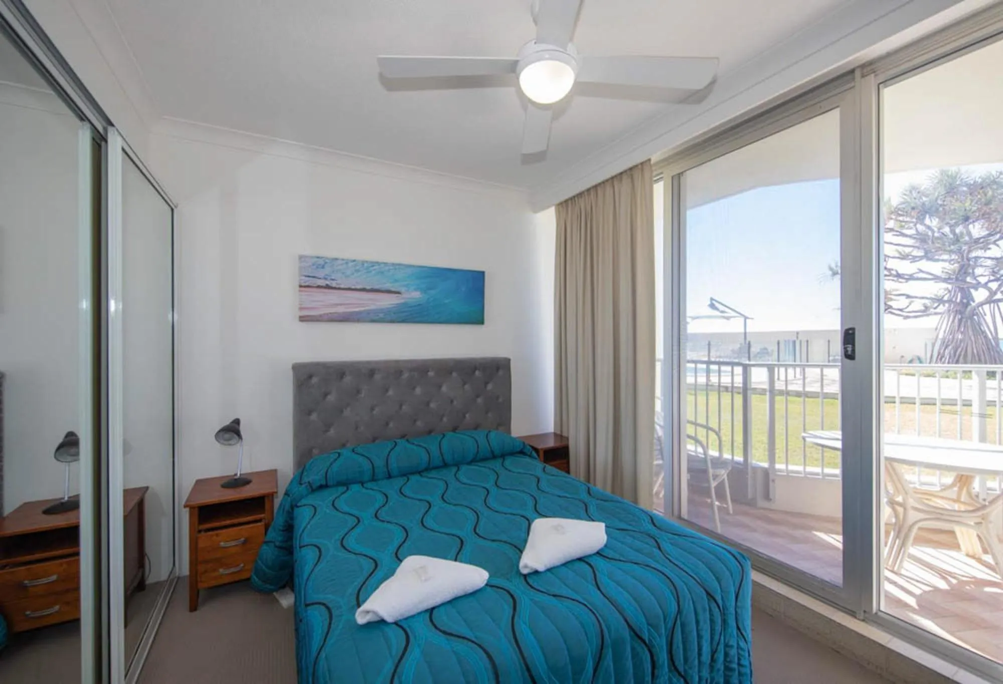 Bed in Beachside Tower Apartments